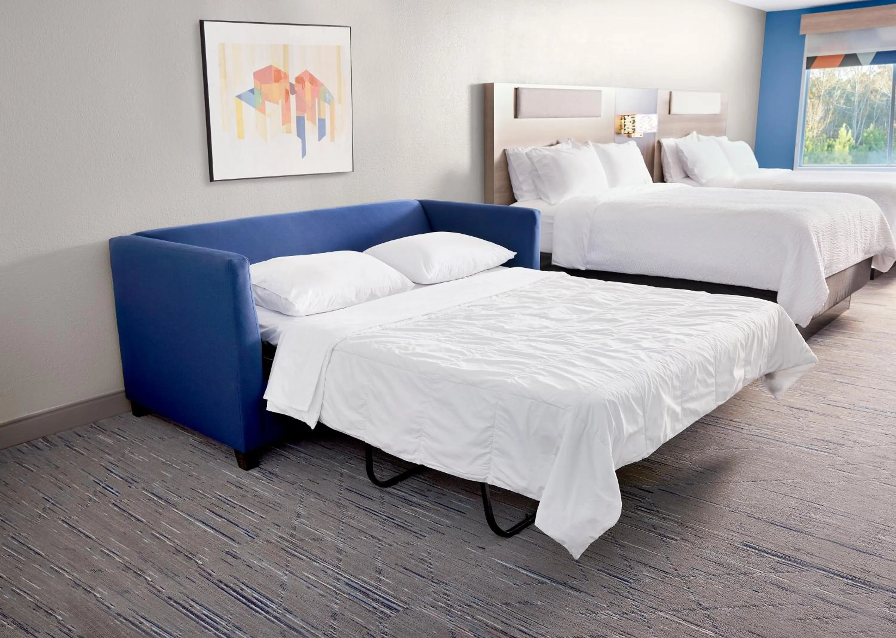 Queen Suite with Two Queen Beds - Communications Accessible in Holiday Inn Express & Suites Westfield - Indianapolis by IHG
