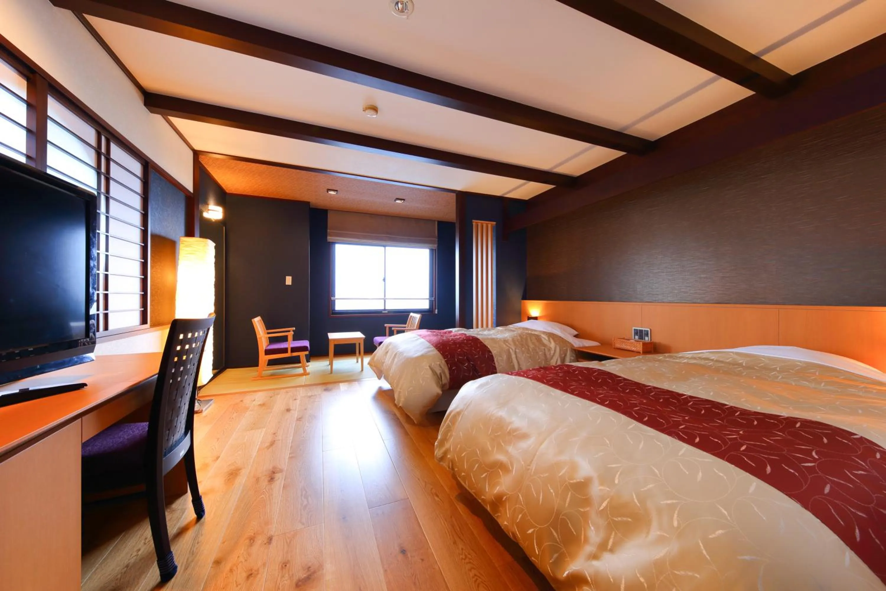 Twin Room with Private Bathroom in Seaside Hotel Mimatsu Ooetei