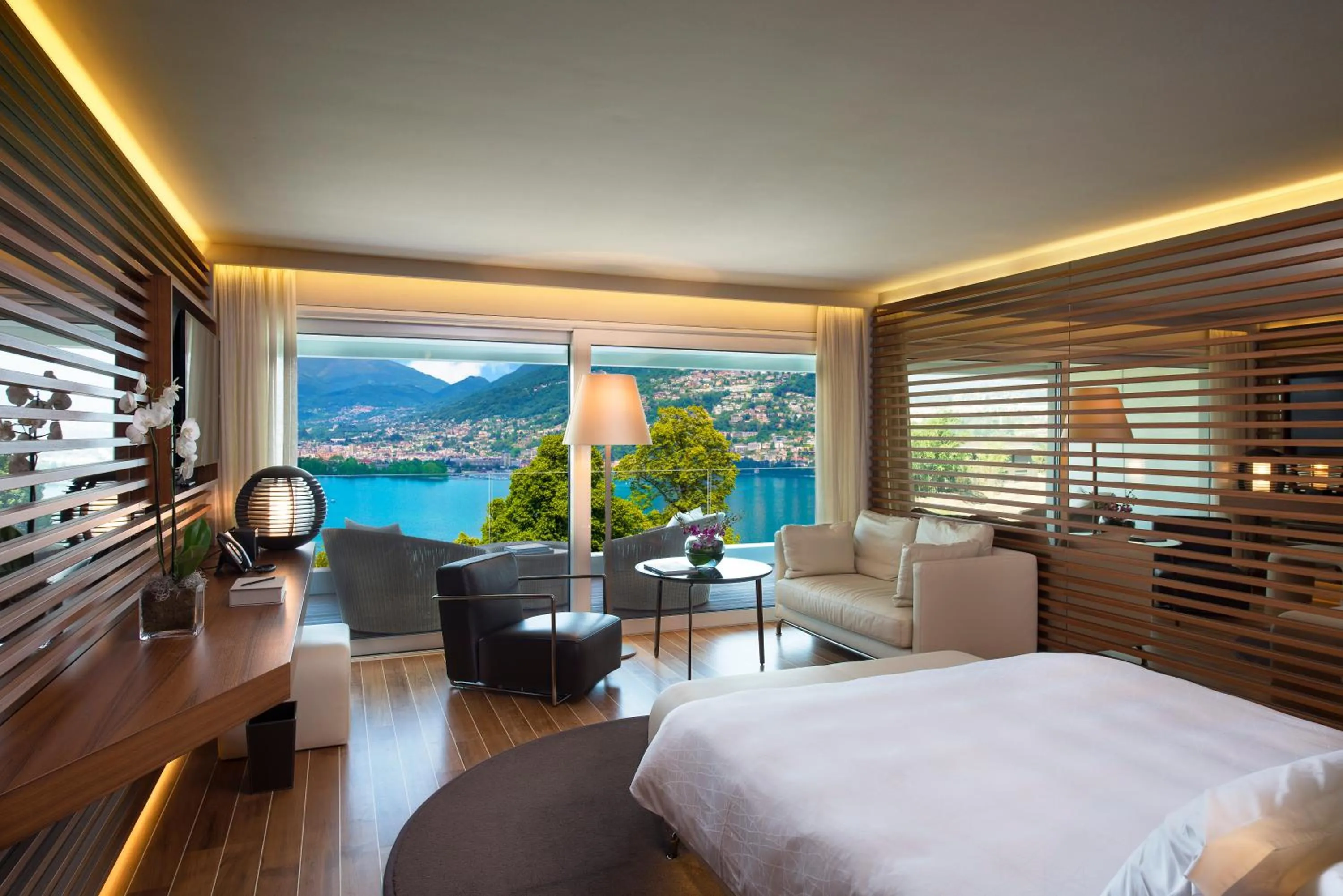 Junior Suite with Balcony and Lake View in The View Lugano