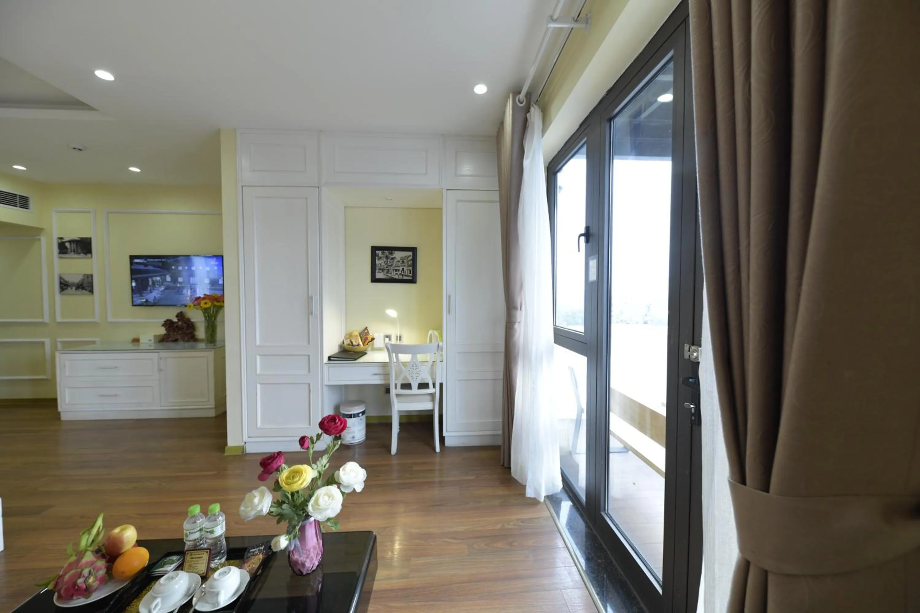 Family Room with Lake View in Hanoi HM Boutique Hotel
