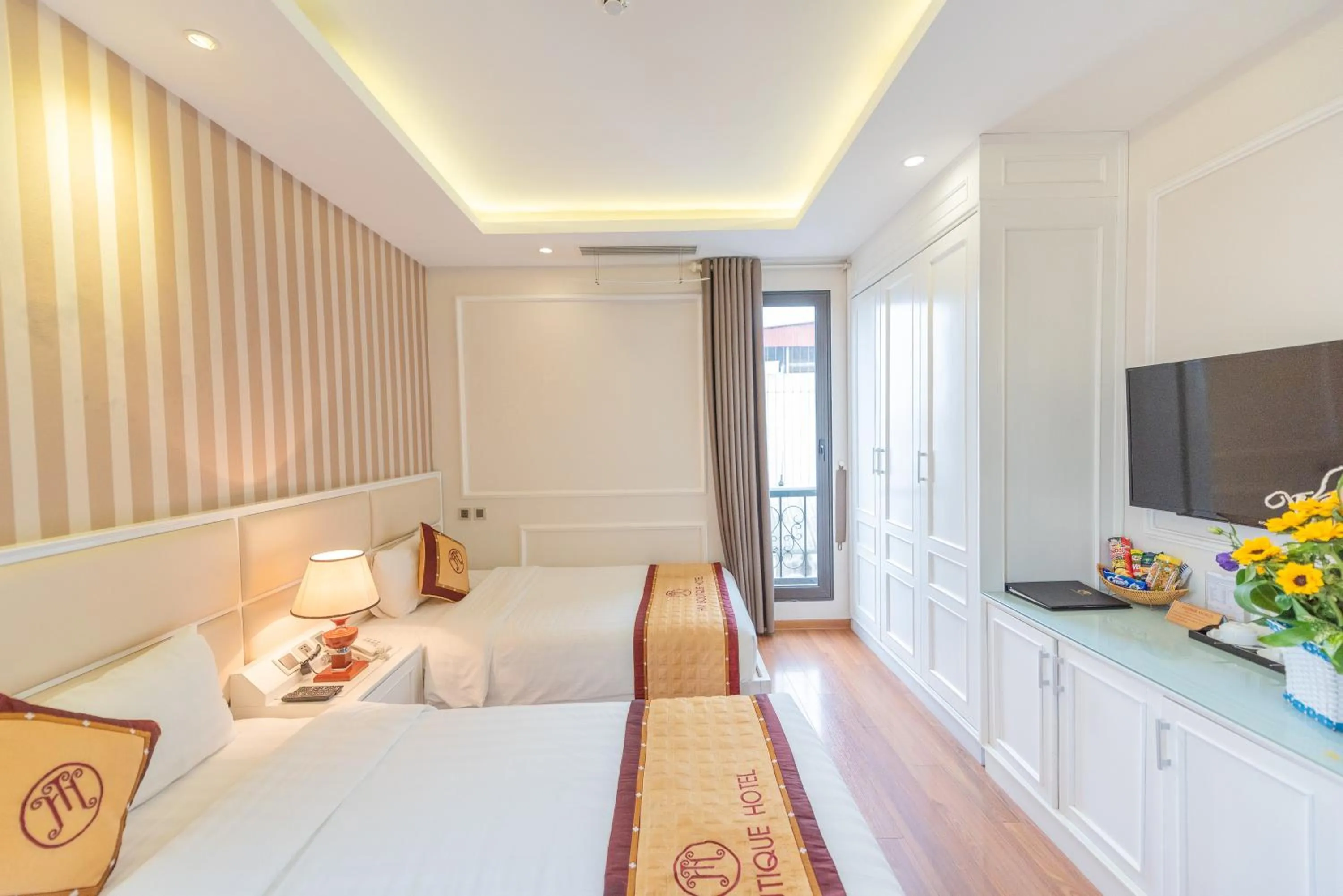 Triple Room with City View in Hanoi HM Boutique Hotel