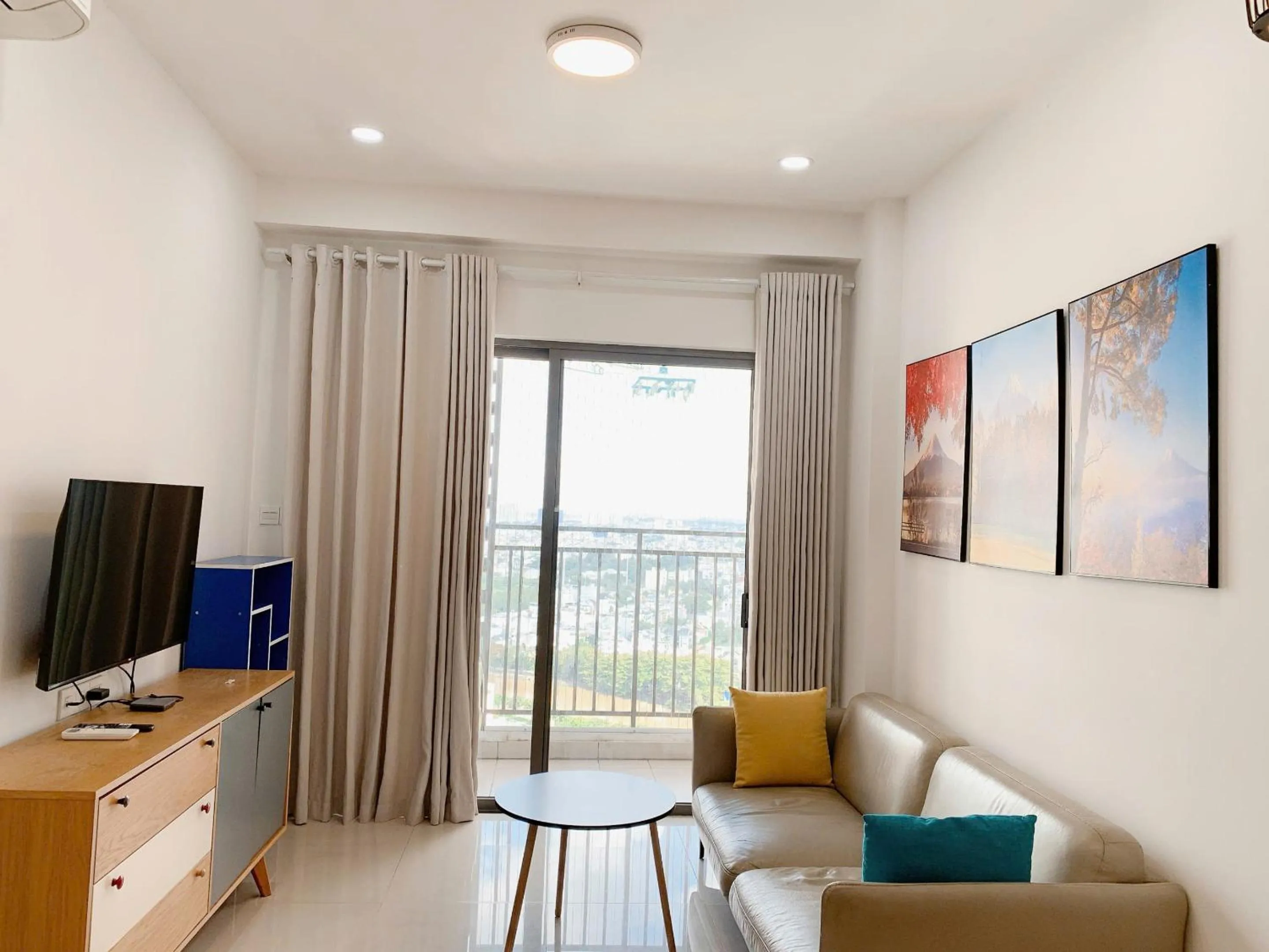 Two-Bedroom Apartment with River View in The Sun Avenue Serviced Apartment