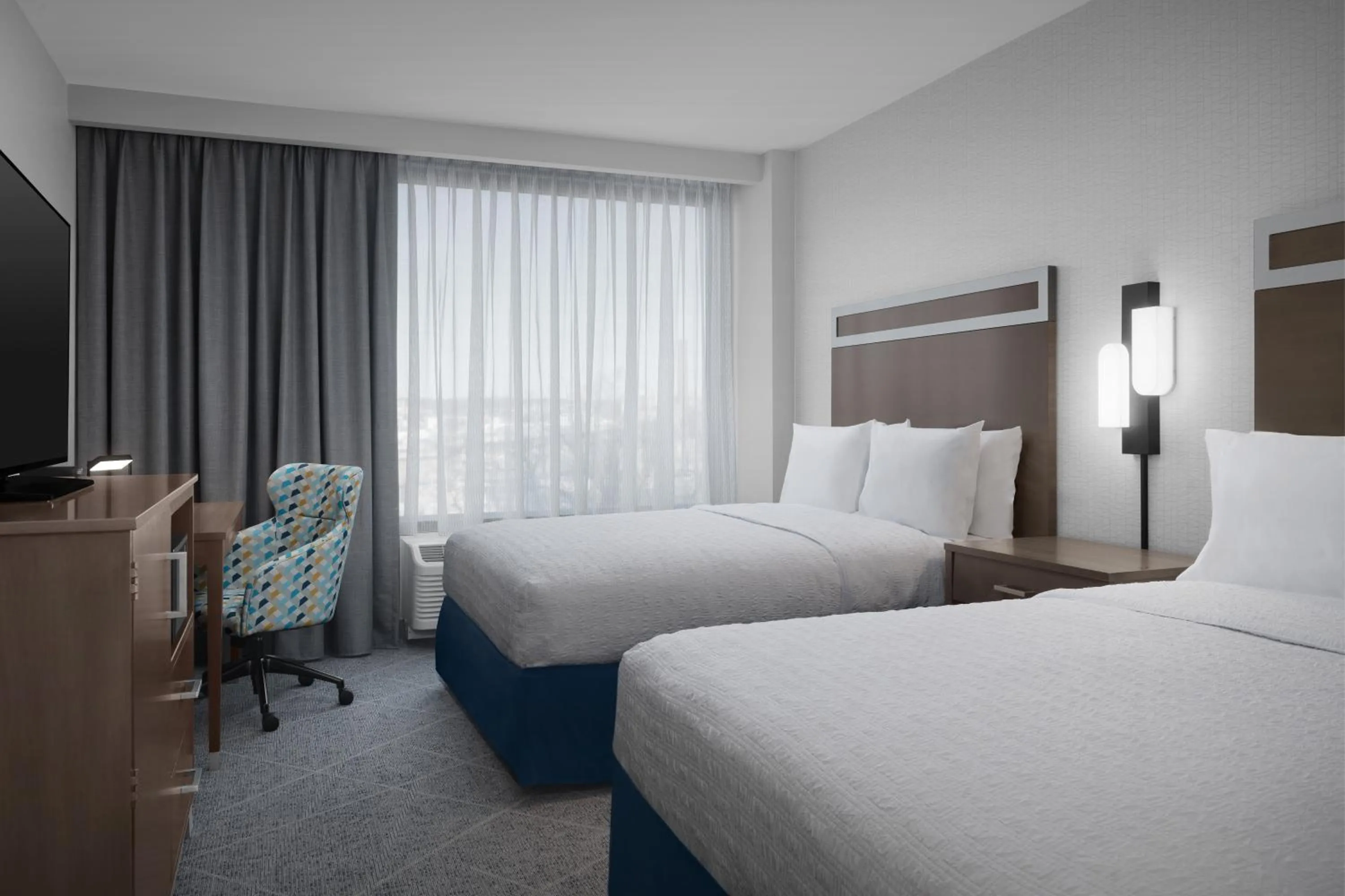 Queen Room with Two Queen Beds - Non-Smoking in Hampton Inn Washington DC NoMa Union Station