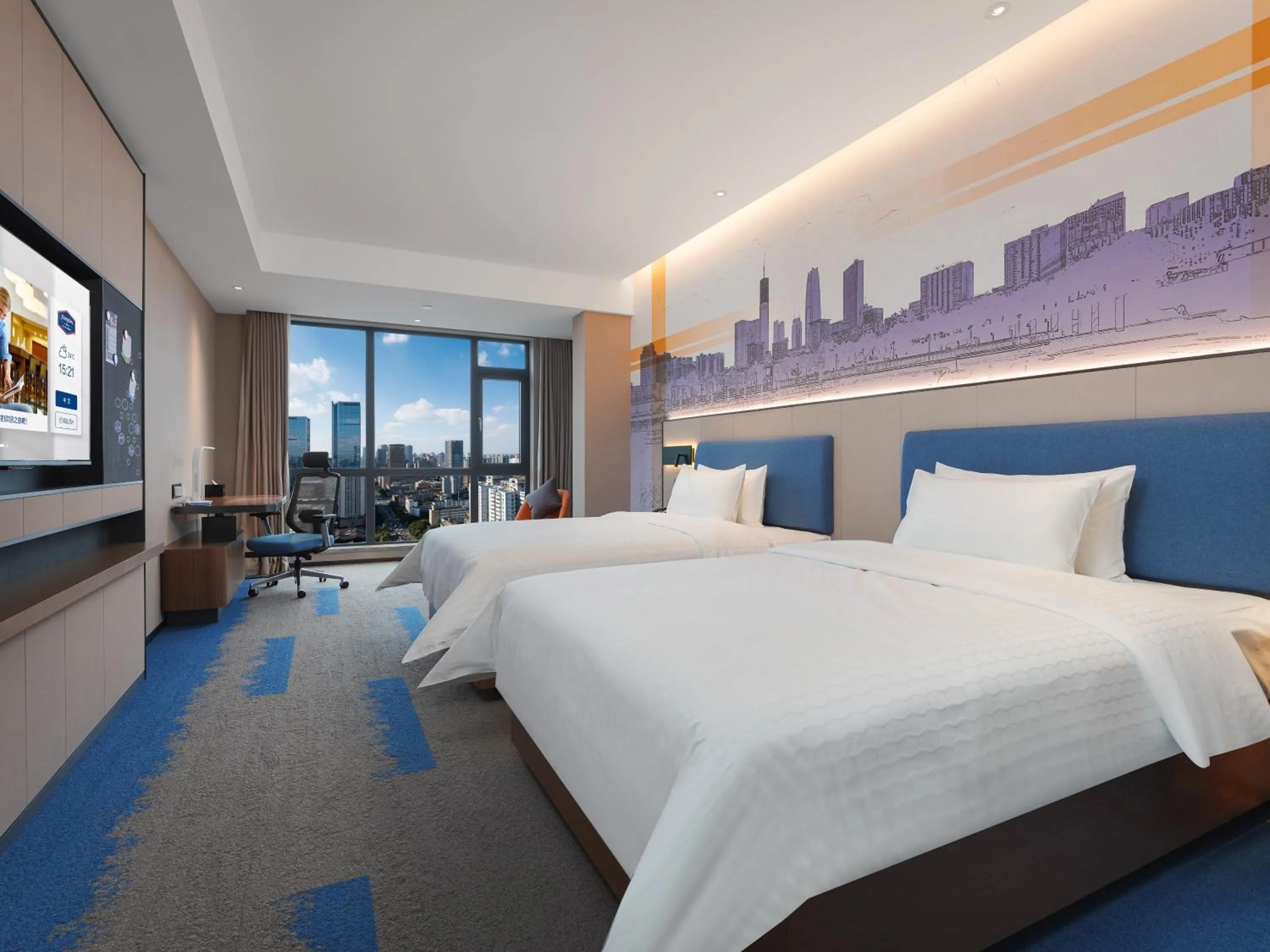 Twin Room in Hampton by Hilton Dongguan Fenggang