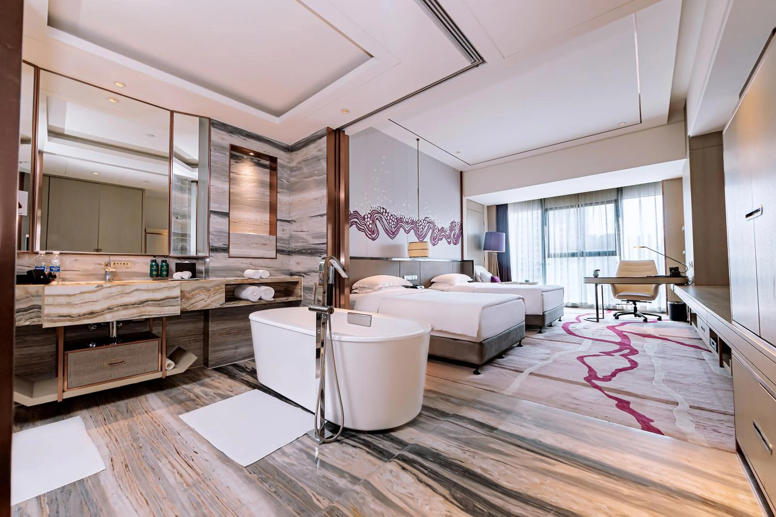 Standard Double Room with Two Double Beds in Crowne Plaza Yibin by IHG