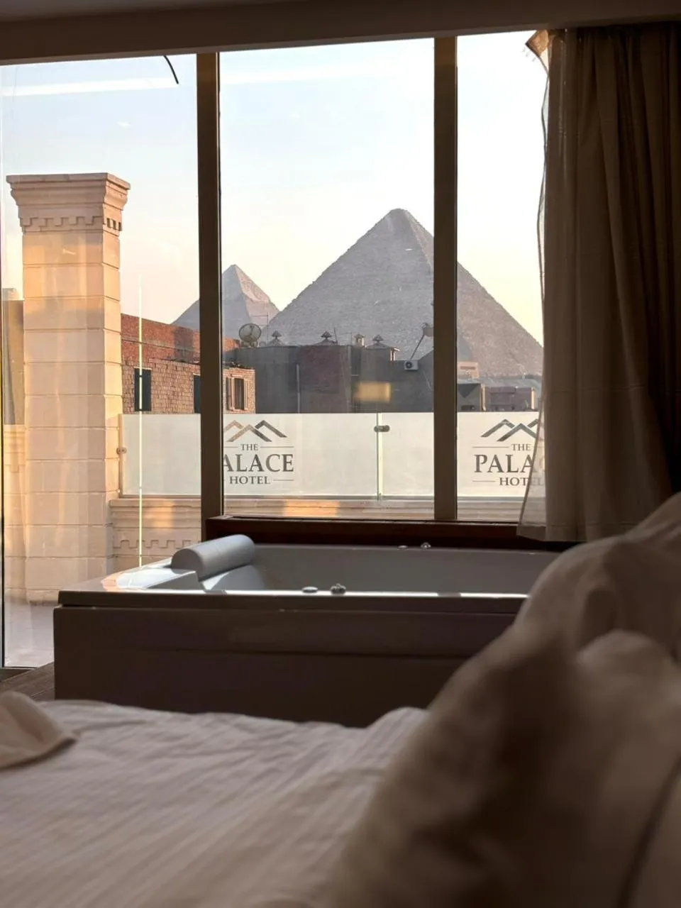 Deluxe Suite with Spa Bath in The Palace Pyramids View Hotel