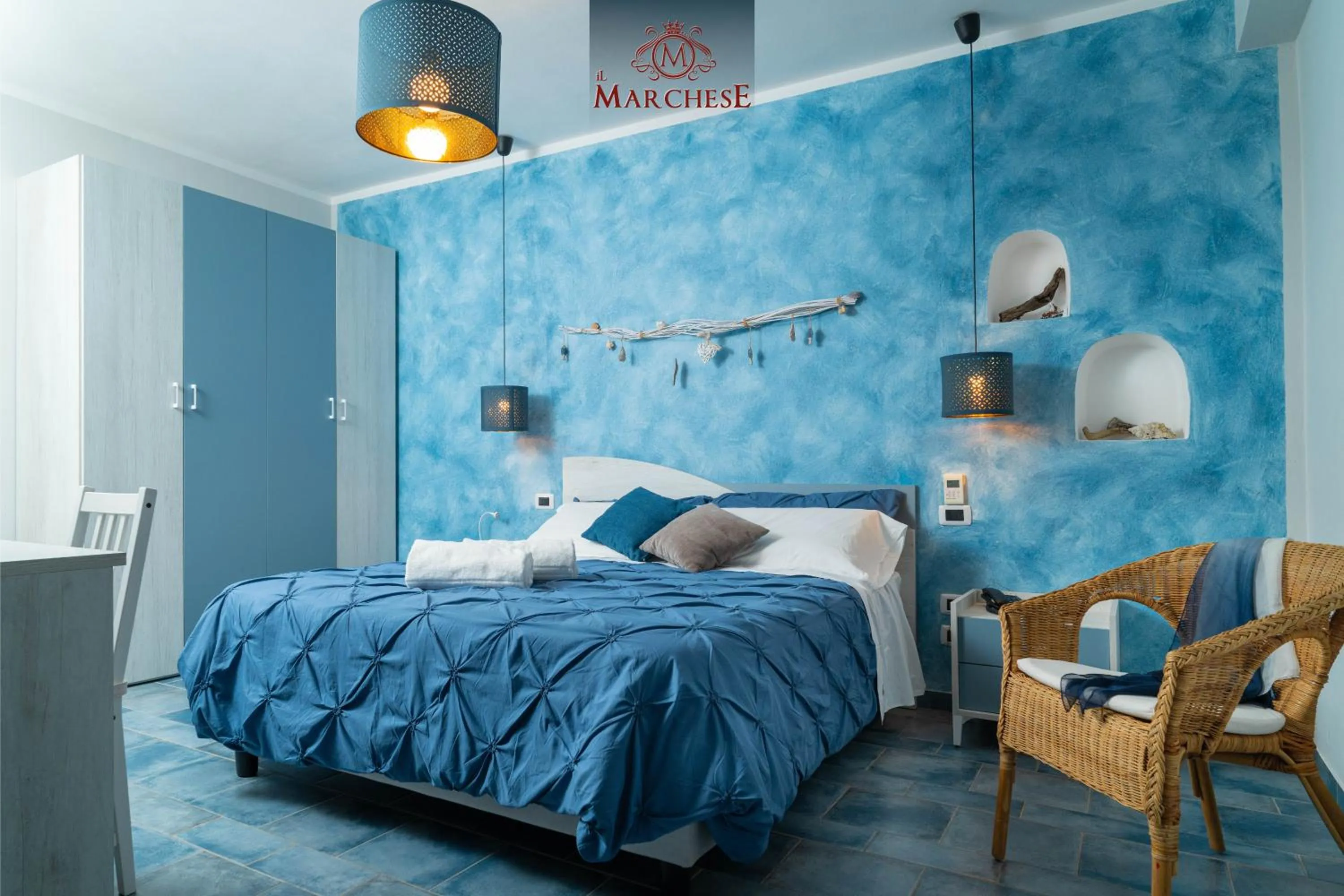 Deluxe Double Room with Balcony and Sea View in Il Marchese Hotel & Spa