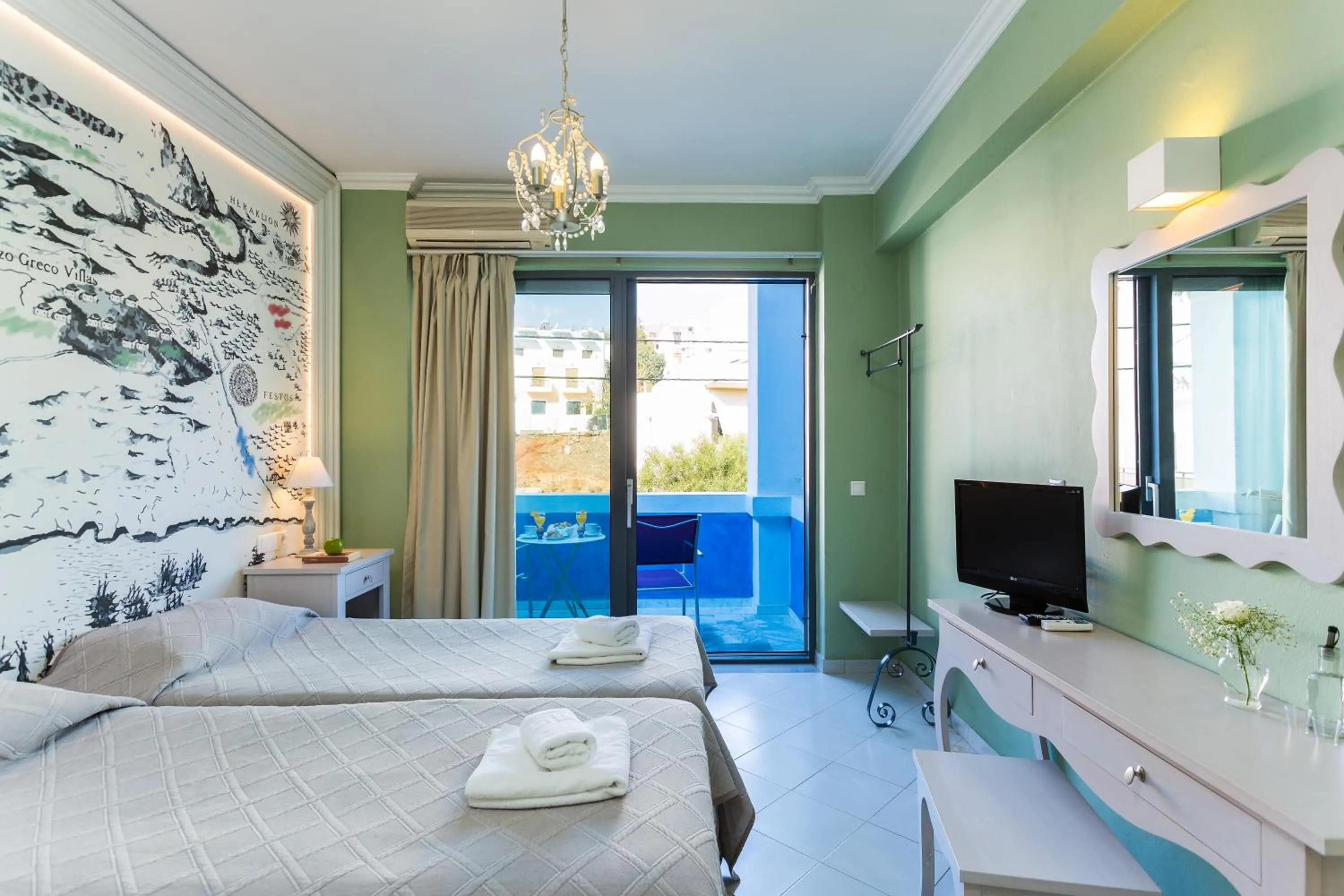 Double or Twin or Single Room with Land View in Palazzo Greco