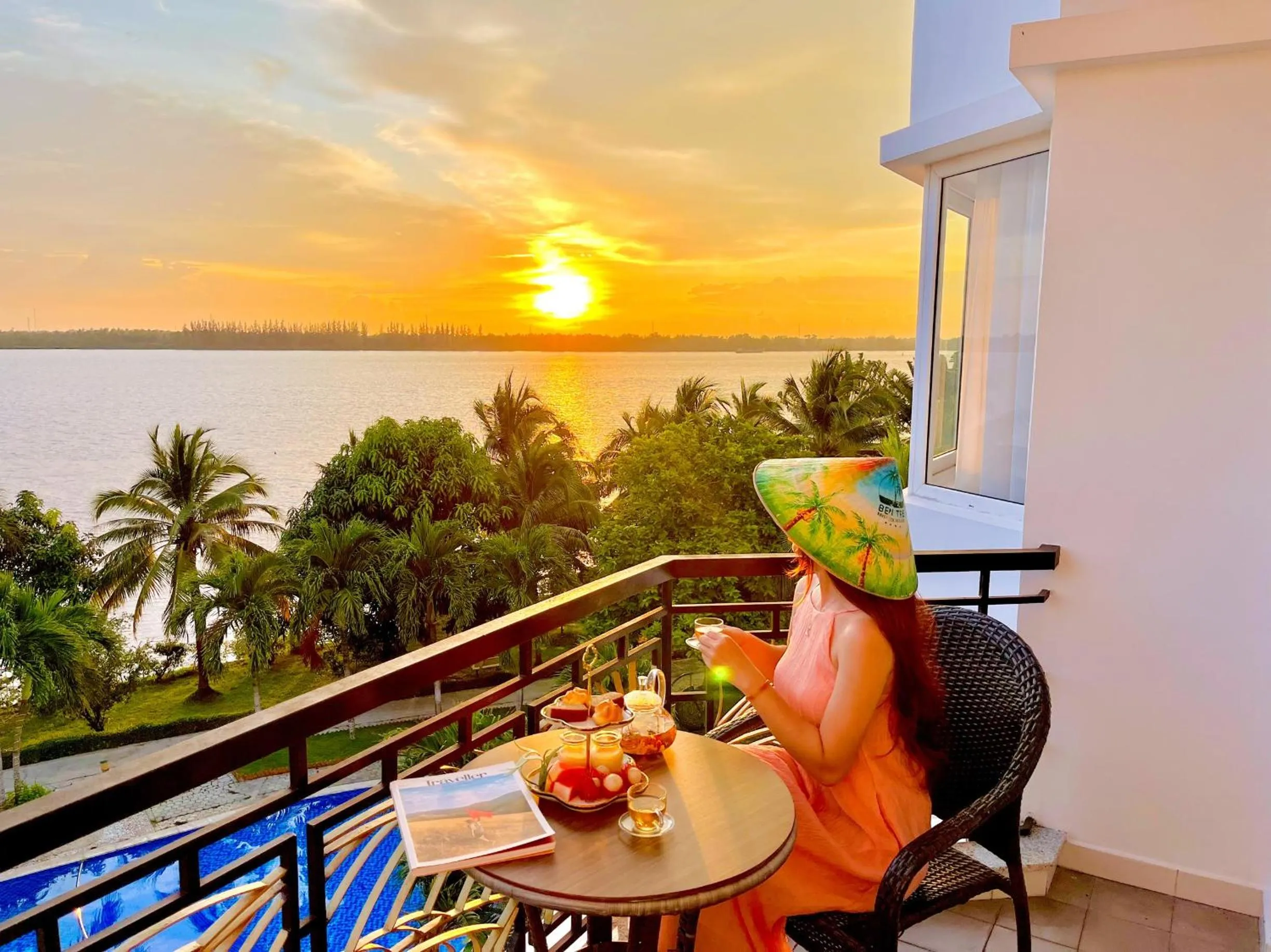 Double Deluxe River View in Ben Tre Riverside Resort