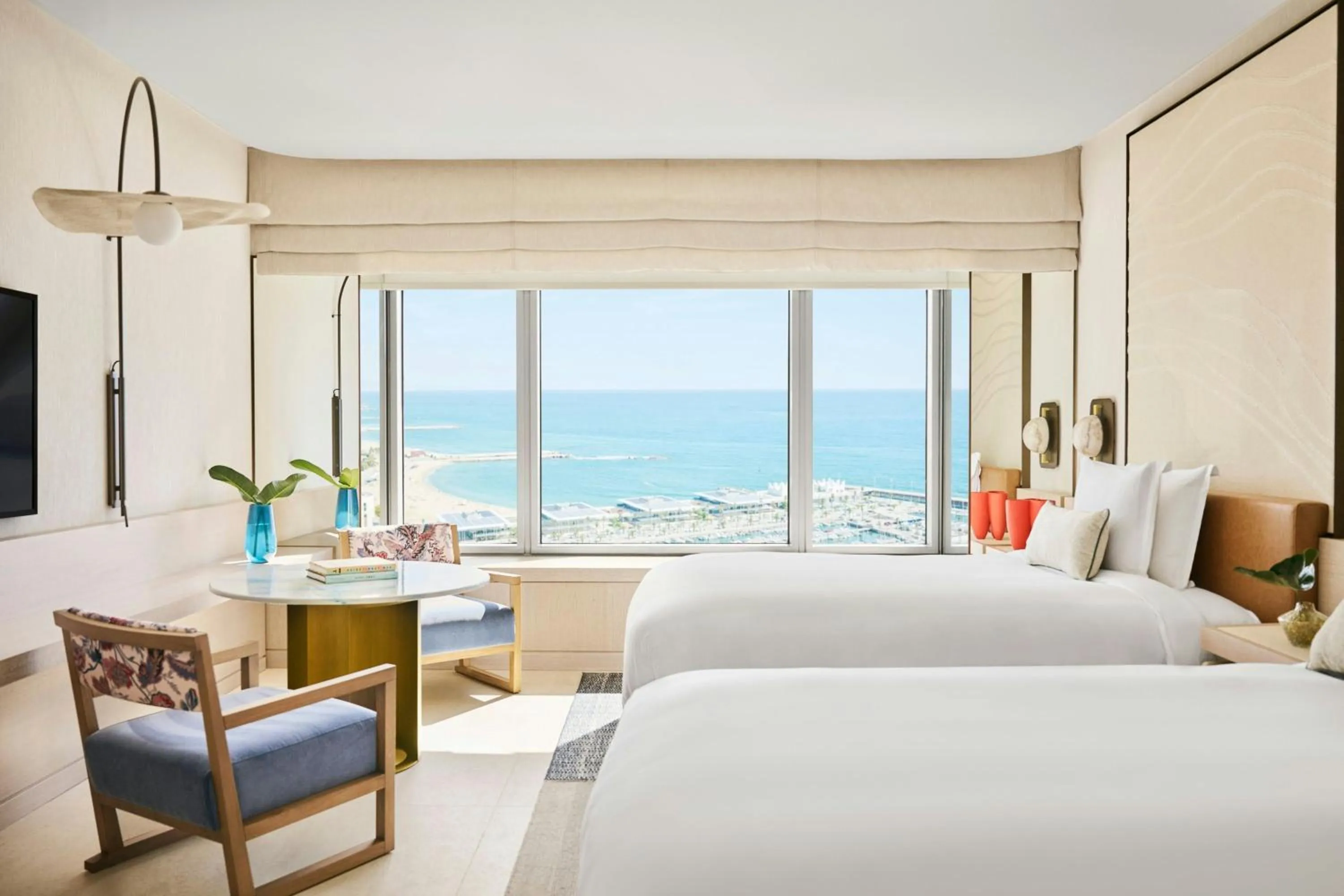 Double Room with Two Double Beds and Sea View in Hotel Arts Barcelona