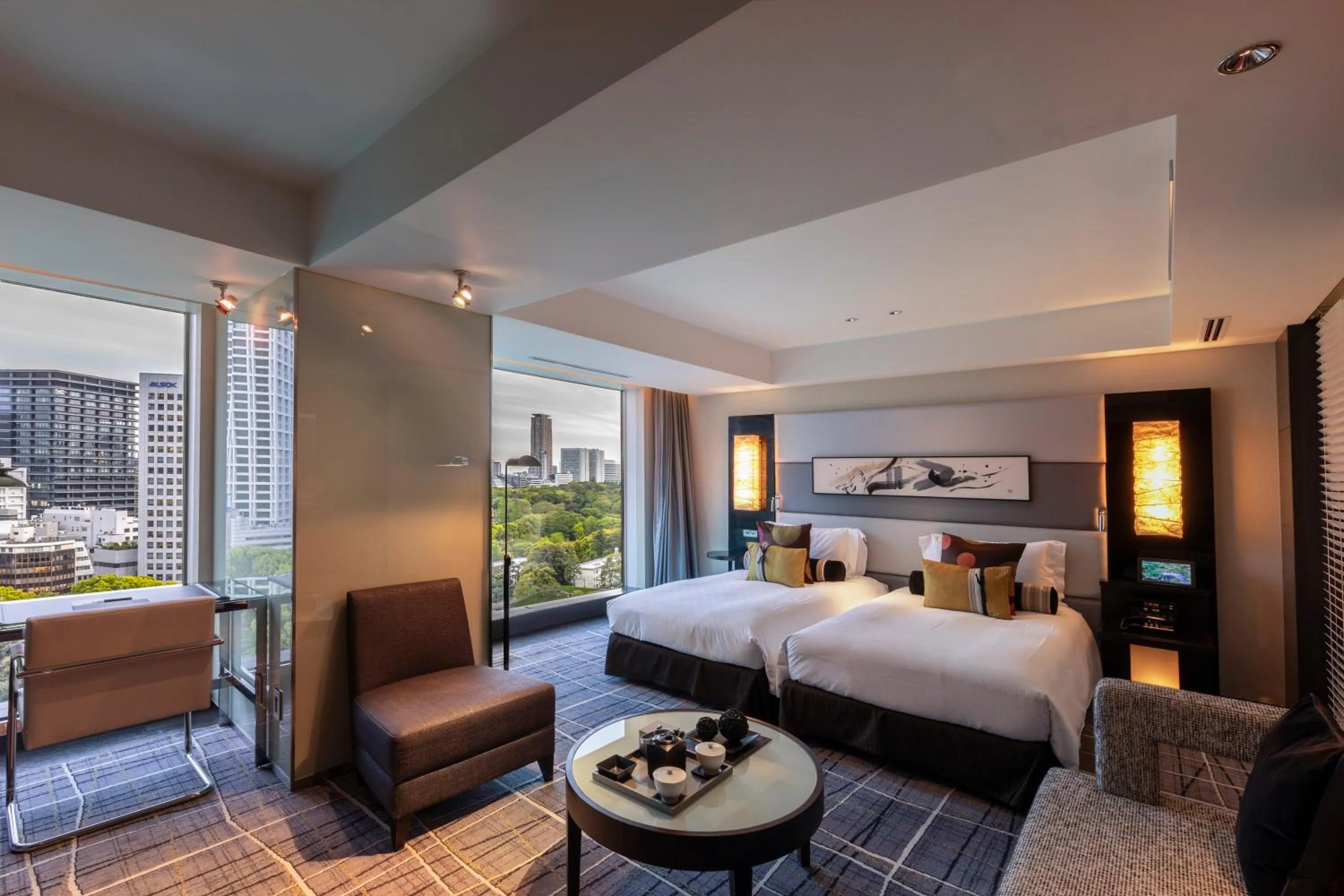 EXECUTIVE HOUSE ZEN Deluxe Twin Room Club Lounge Access - single occupancy - Non-Smoking (45sqm) in Hotel New Otani Tokyo EXECUTIVE HOUSE ZEN