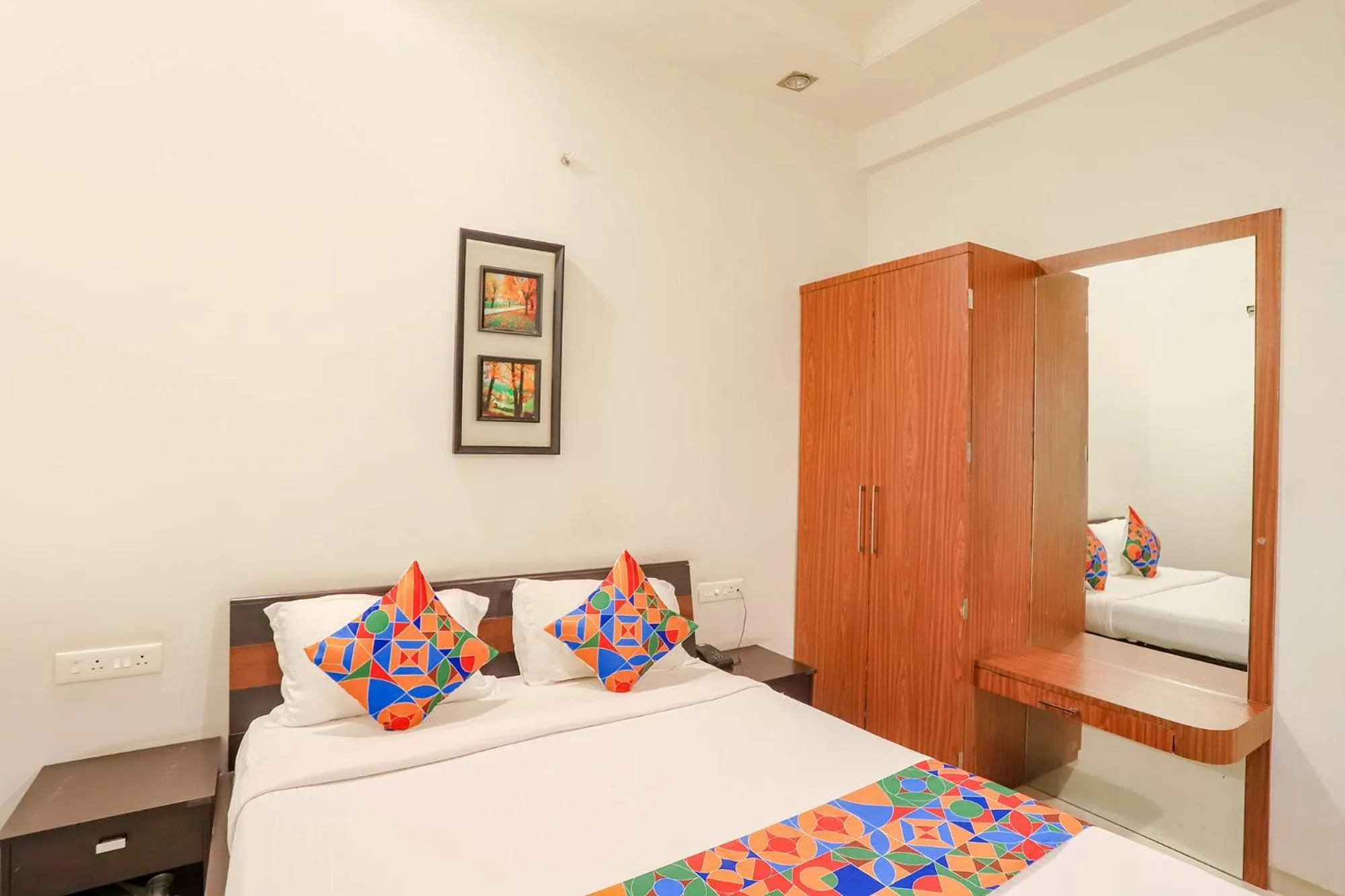 Deluxe Room - single occupancy in FabHotel Archanil Apartment - Sitanagar Cricket Ground