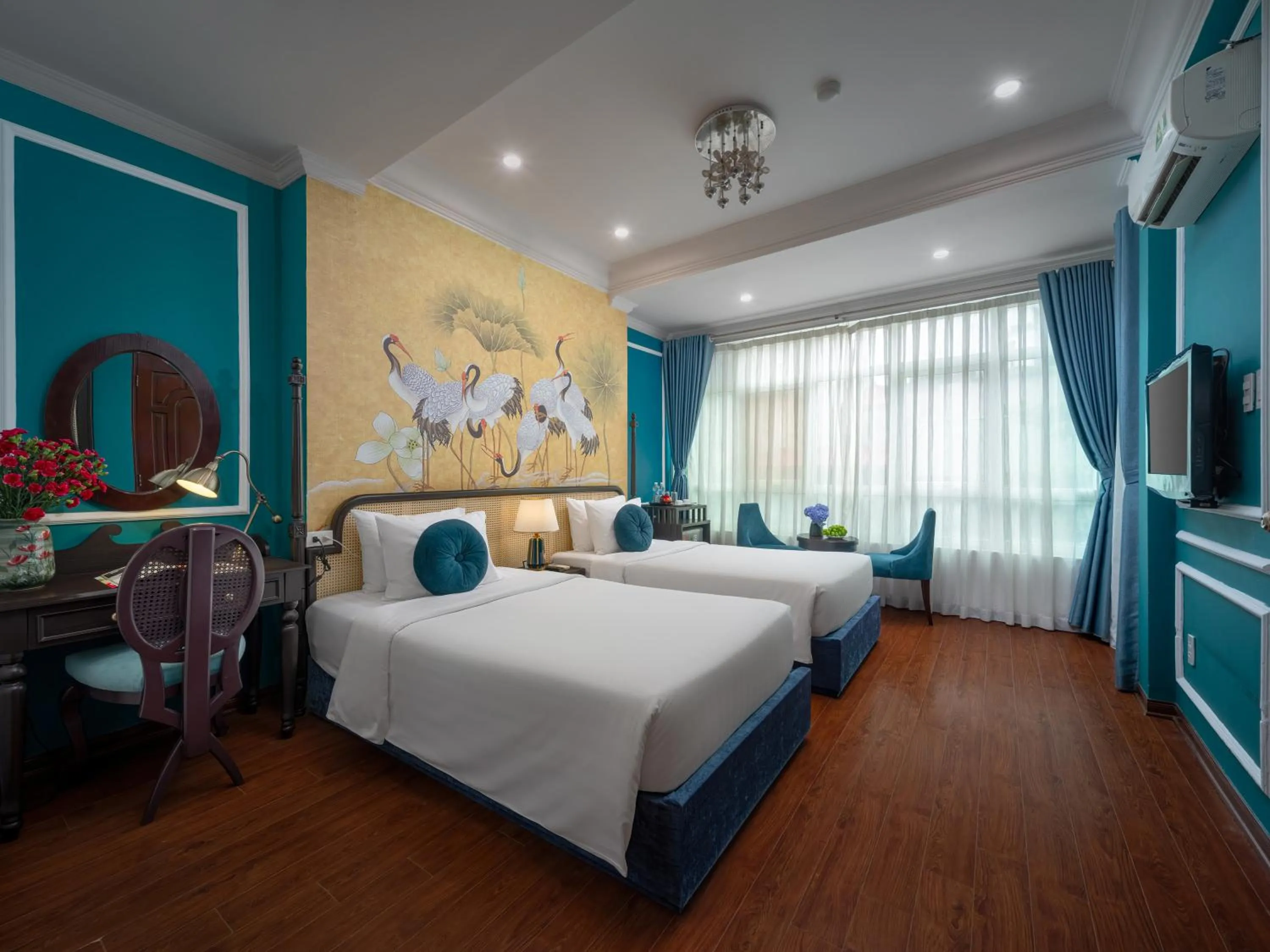 Premium Double or Twin Room with Balcony - single occupancy in Hanoi Chic Boutique Hotel