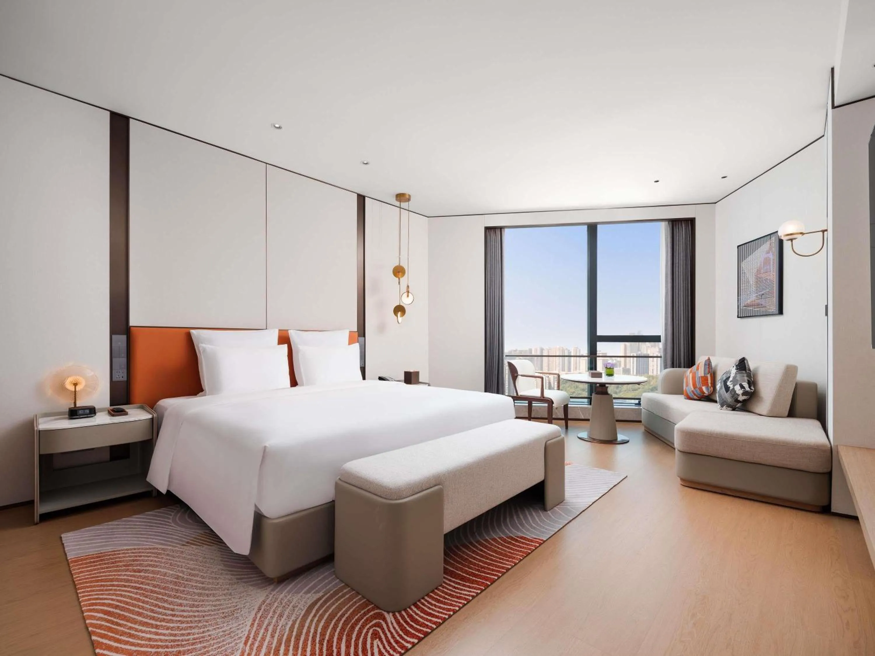 Deluxe Executive King Room with Sofa Bed in Pullman Chongqing Xiyue