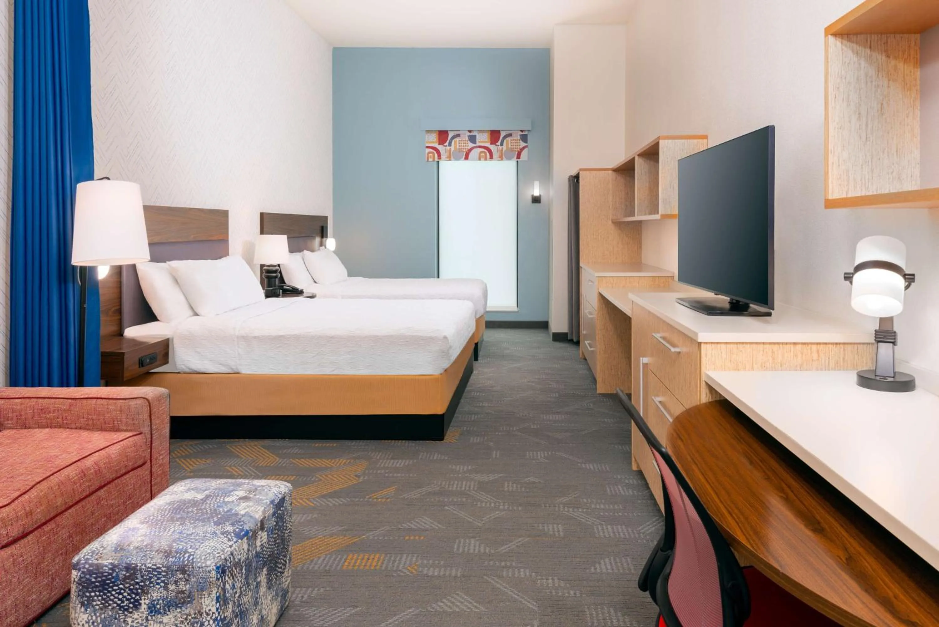 Queen Studio with Two Queen Beds - Non-Smoking in Home2 Suites by Hilton Buffalo Airport/ Galleria Mall