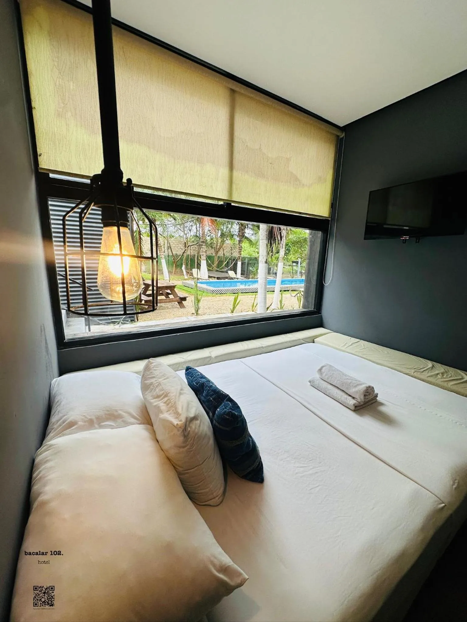Double Room with Pool View in Bacalar 102 Hotel