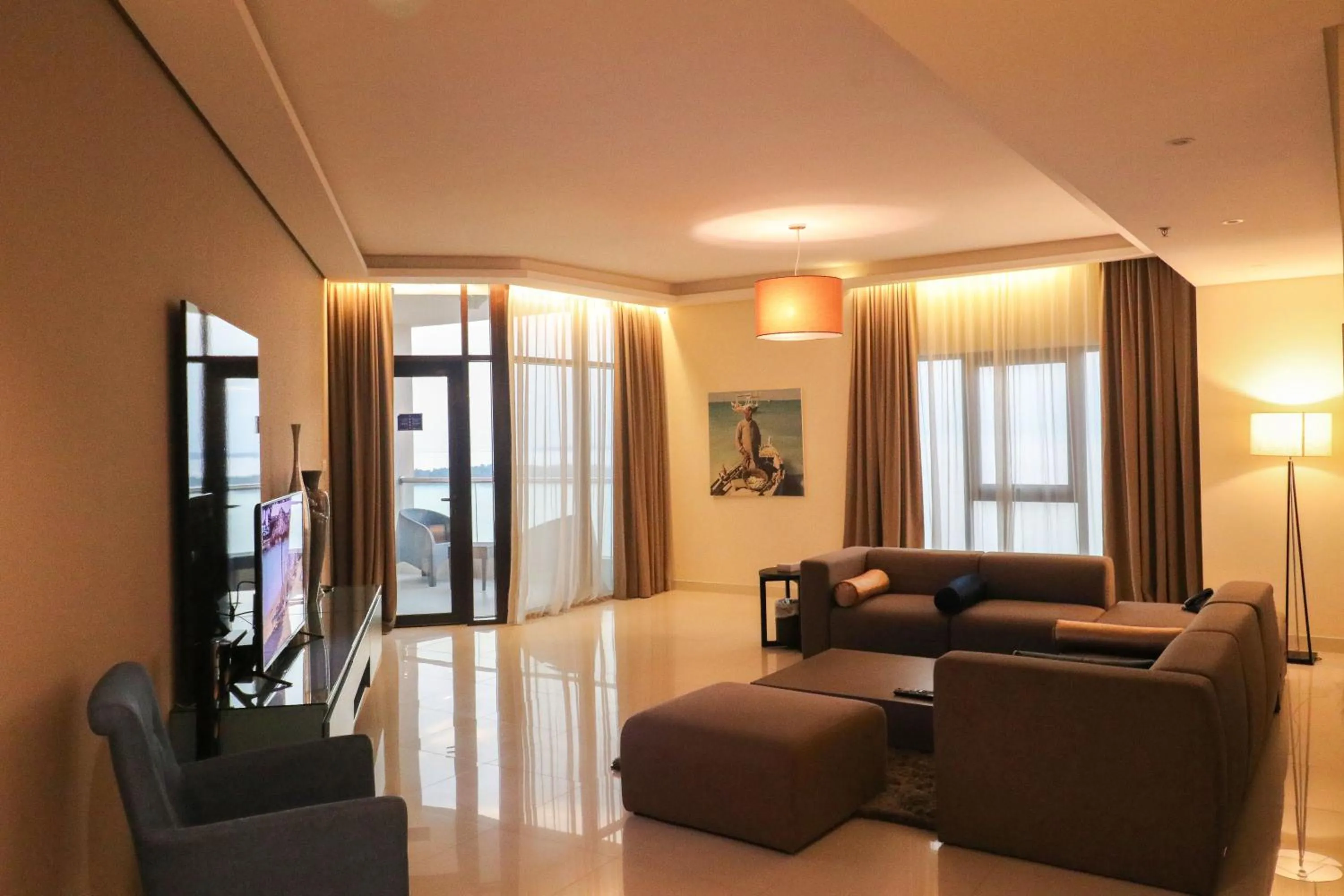 Three-Bedroom Apartment Sea and Pool View in Lagoona Beach Luxury Resort and Spa