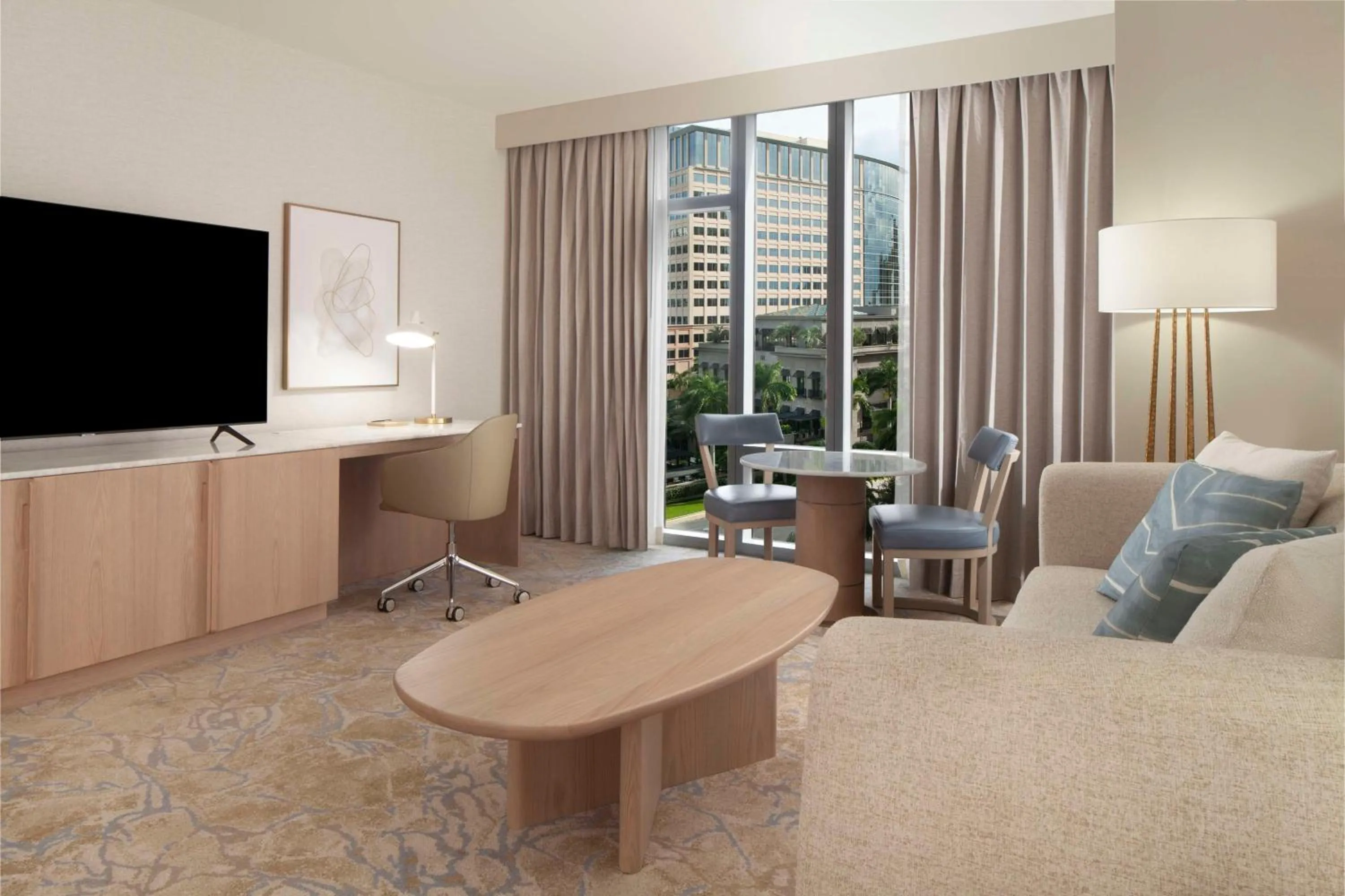 One-Bedroom Executive King Suite with City View in Hilton West Palm Beach