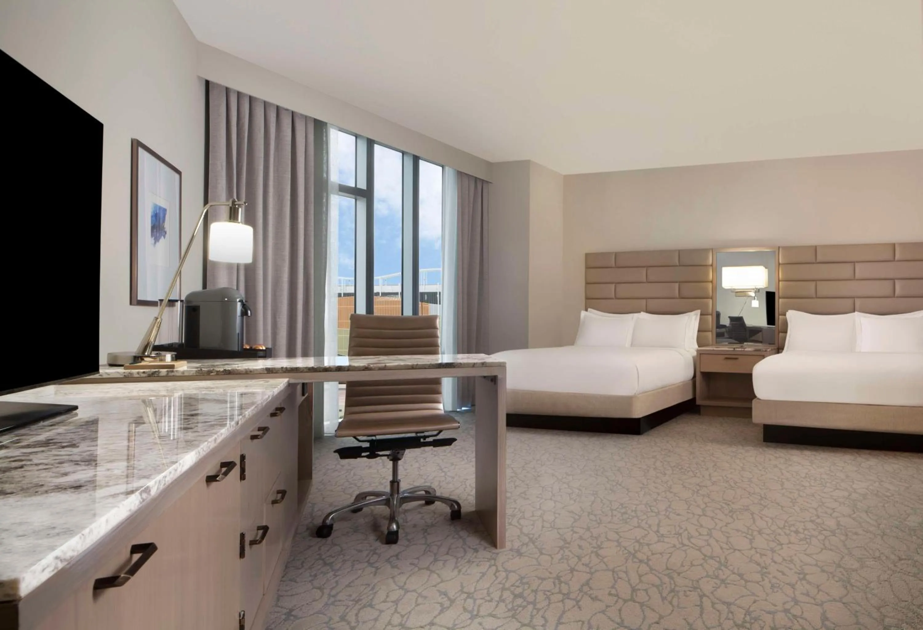 Junior Suite with Two Queen Beds - Executive Floor in Hilton West Palm Beach