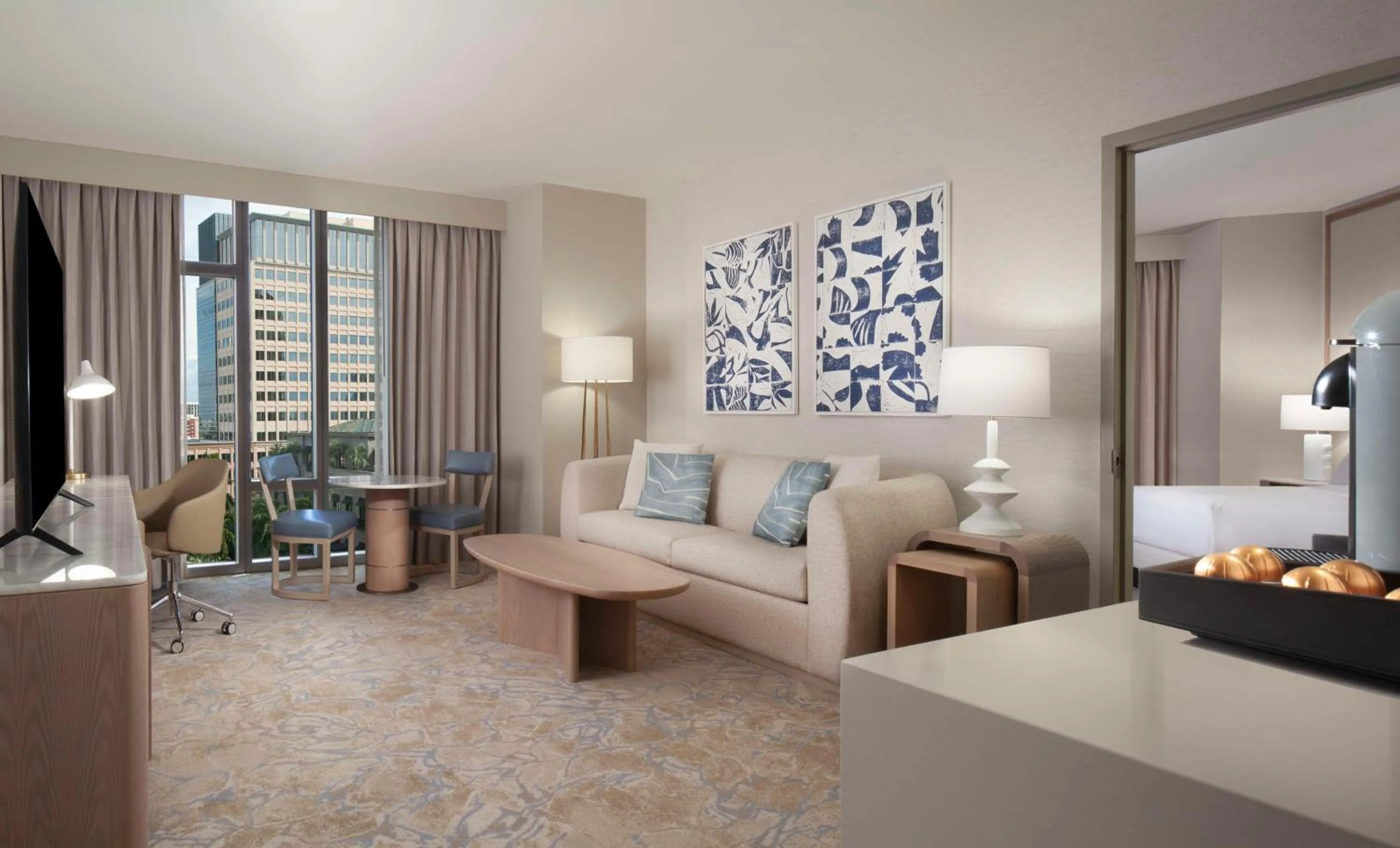 One-Bedroom Premium King Suite with City View in Hilton West Palm Beach