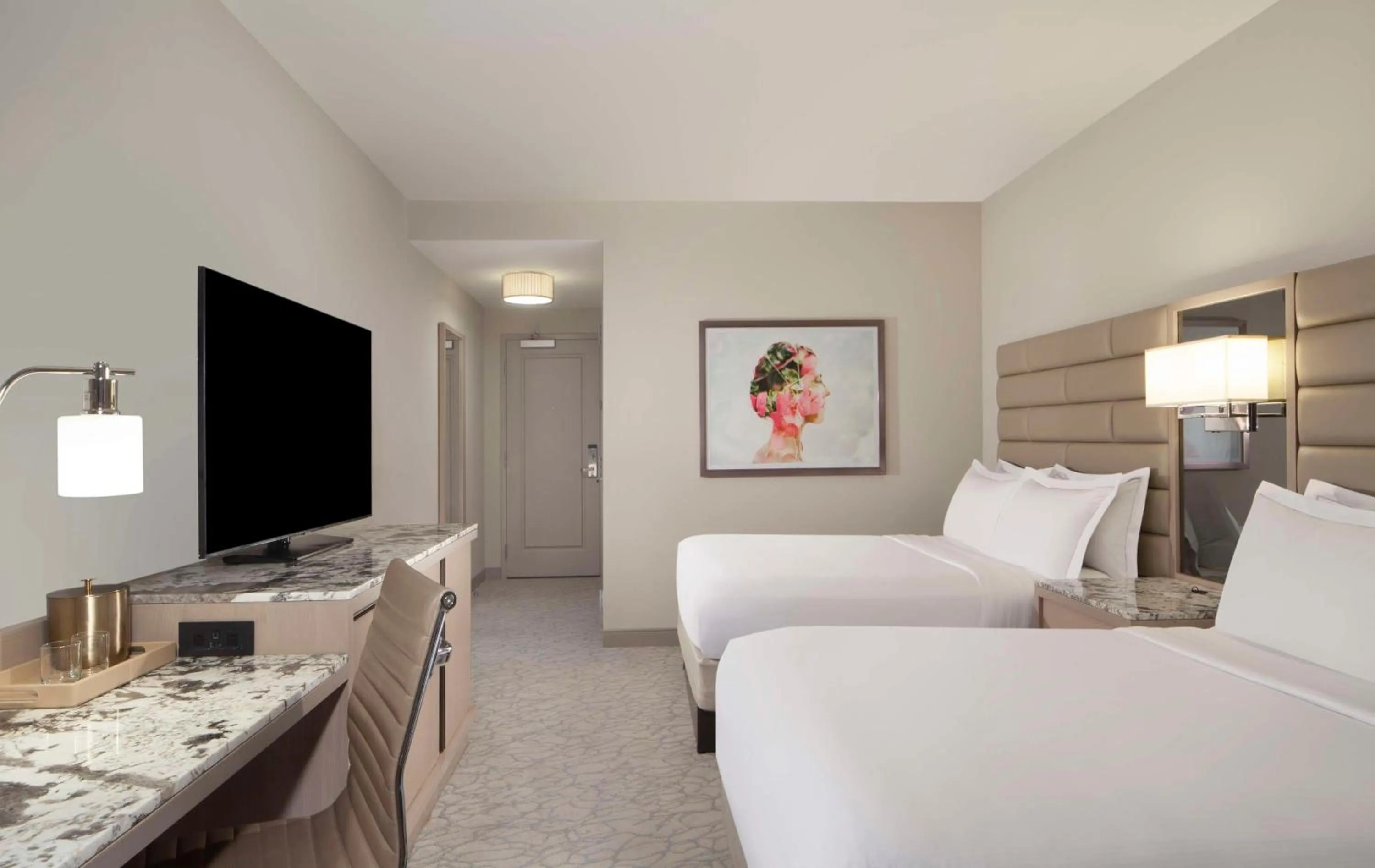 Deluxe Queen Room with Two Queen Beds - Hearing Accessible in Hilton West Palm Beach