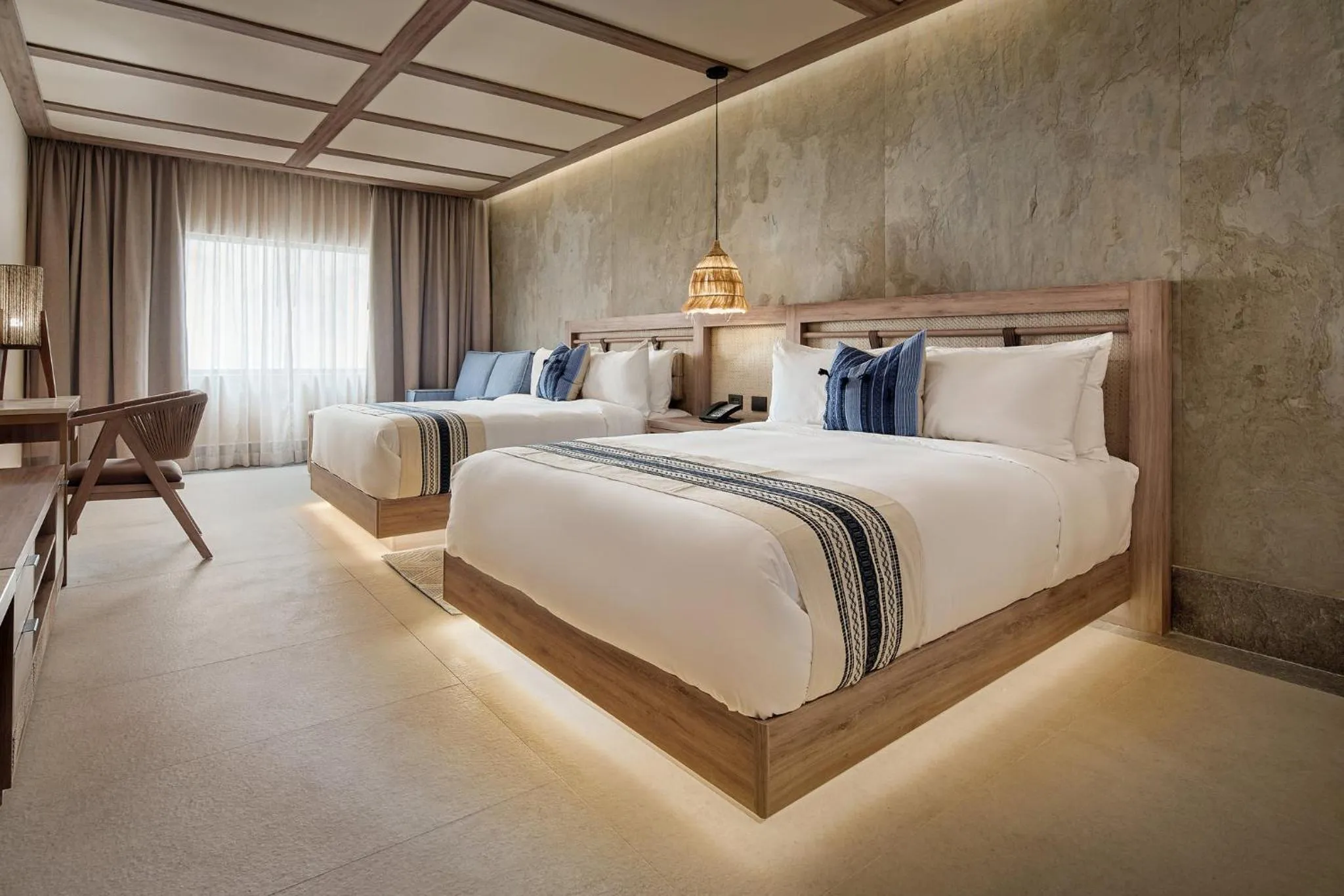 Premium Queen Room with Two Queen Beds and Terrace in Hotel Indigo Playa del Carmen by IHG