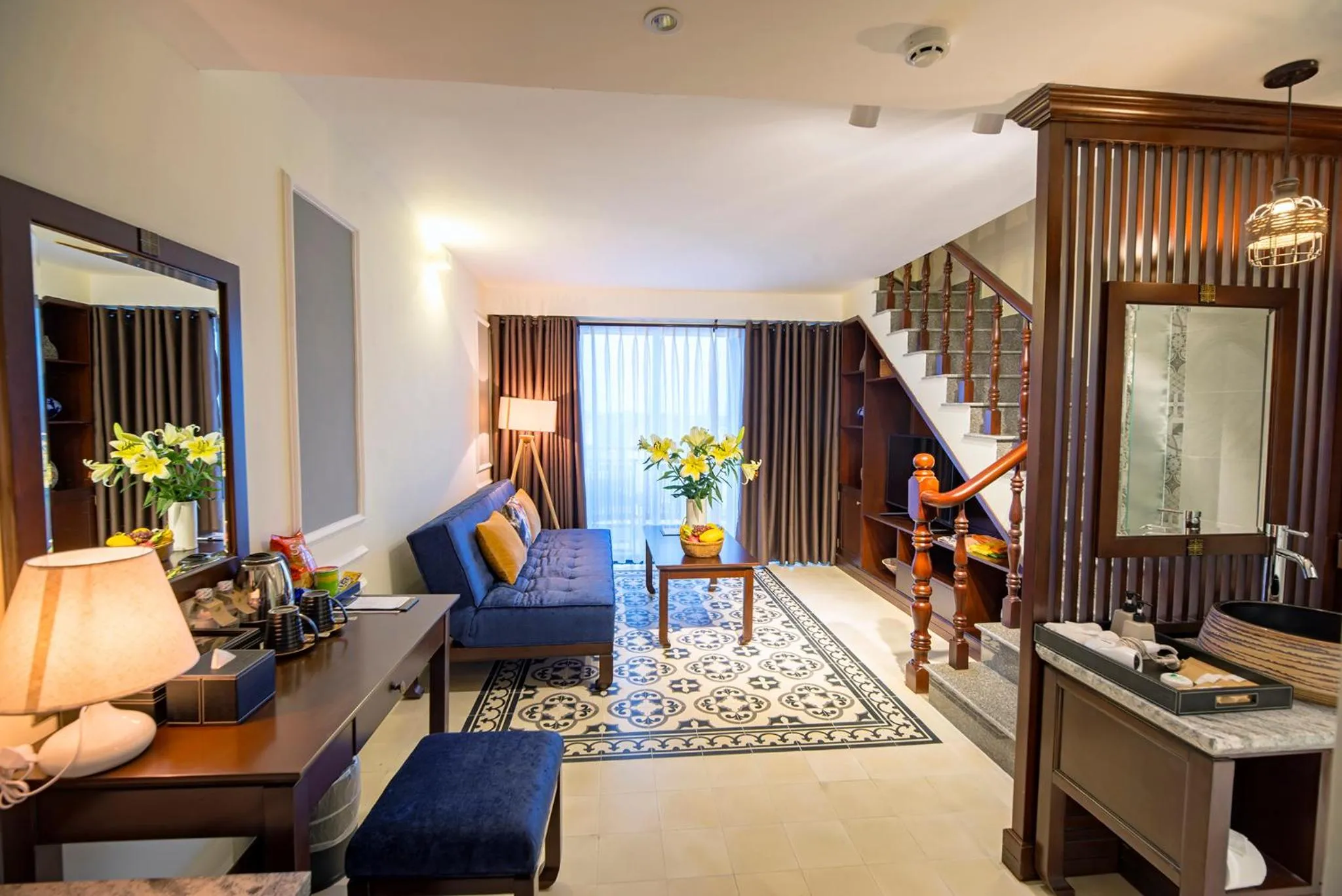 Trendy Duplex Suite in Mulberry Collection Silk Village