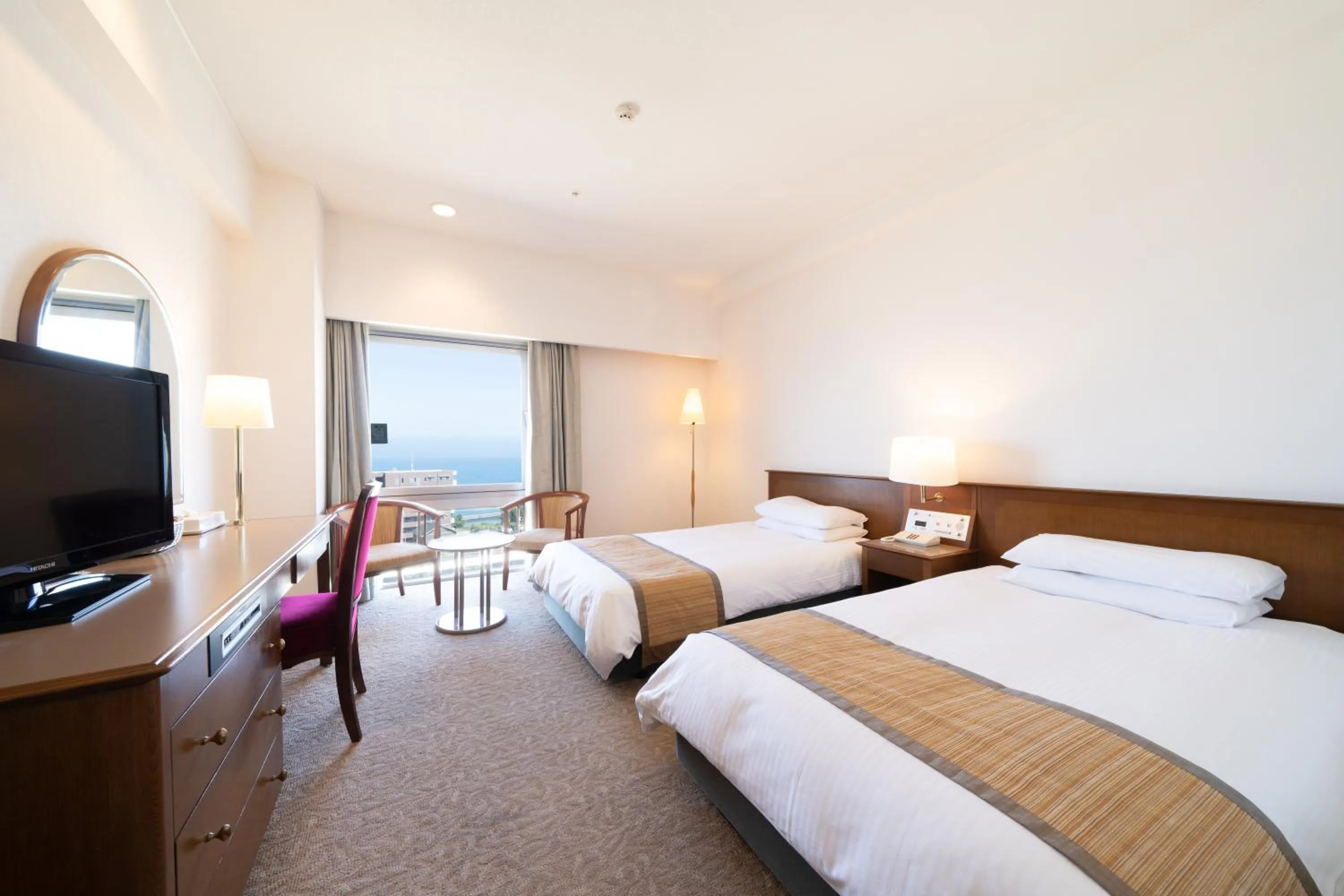 Standard Twin Room with Sea View - Smoking in Hotel Terrace The Square Hitachi