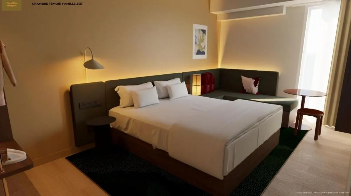 Connecting Family King Room in Hampton by Hilton Bordeaux Merignac Airport