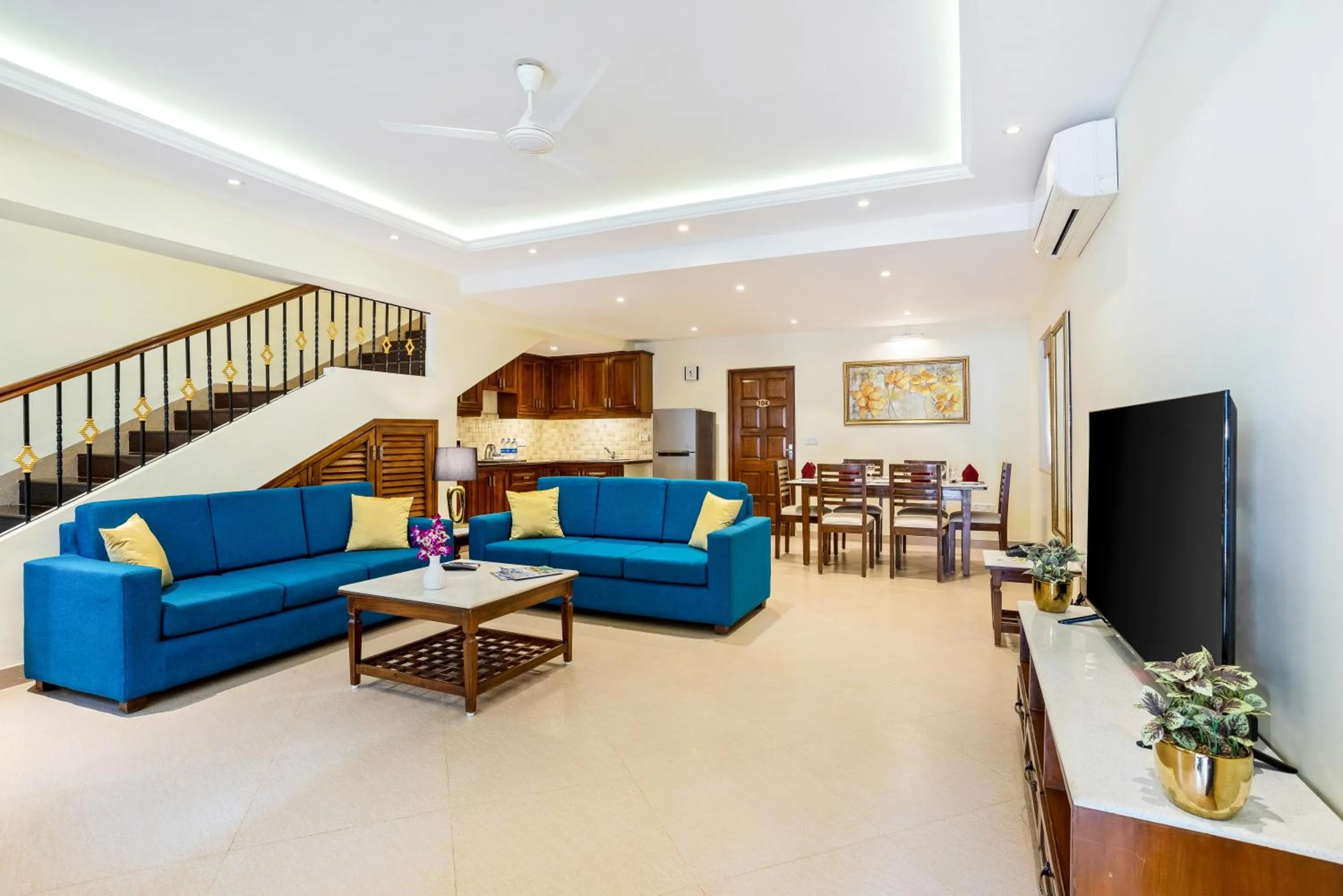 Three-Bedroom Villa  in Seashell Suites and Villas- Candolim Goa