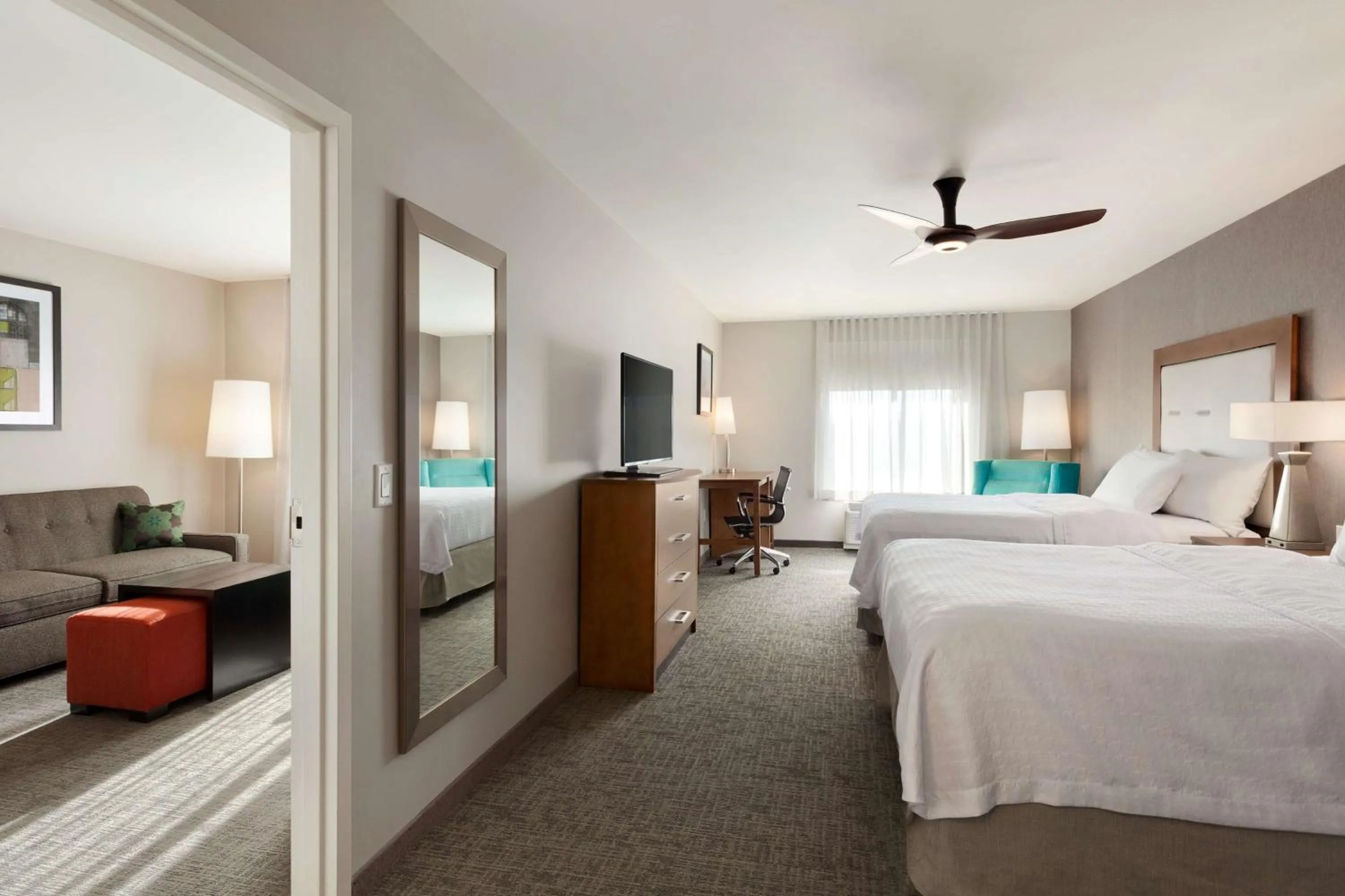 One-Bedroom Queen Suite with Two Queen Beds - Non-Smoking in Homewood Suites by Hilton Syracuse - Carrier Circle