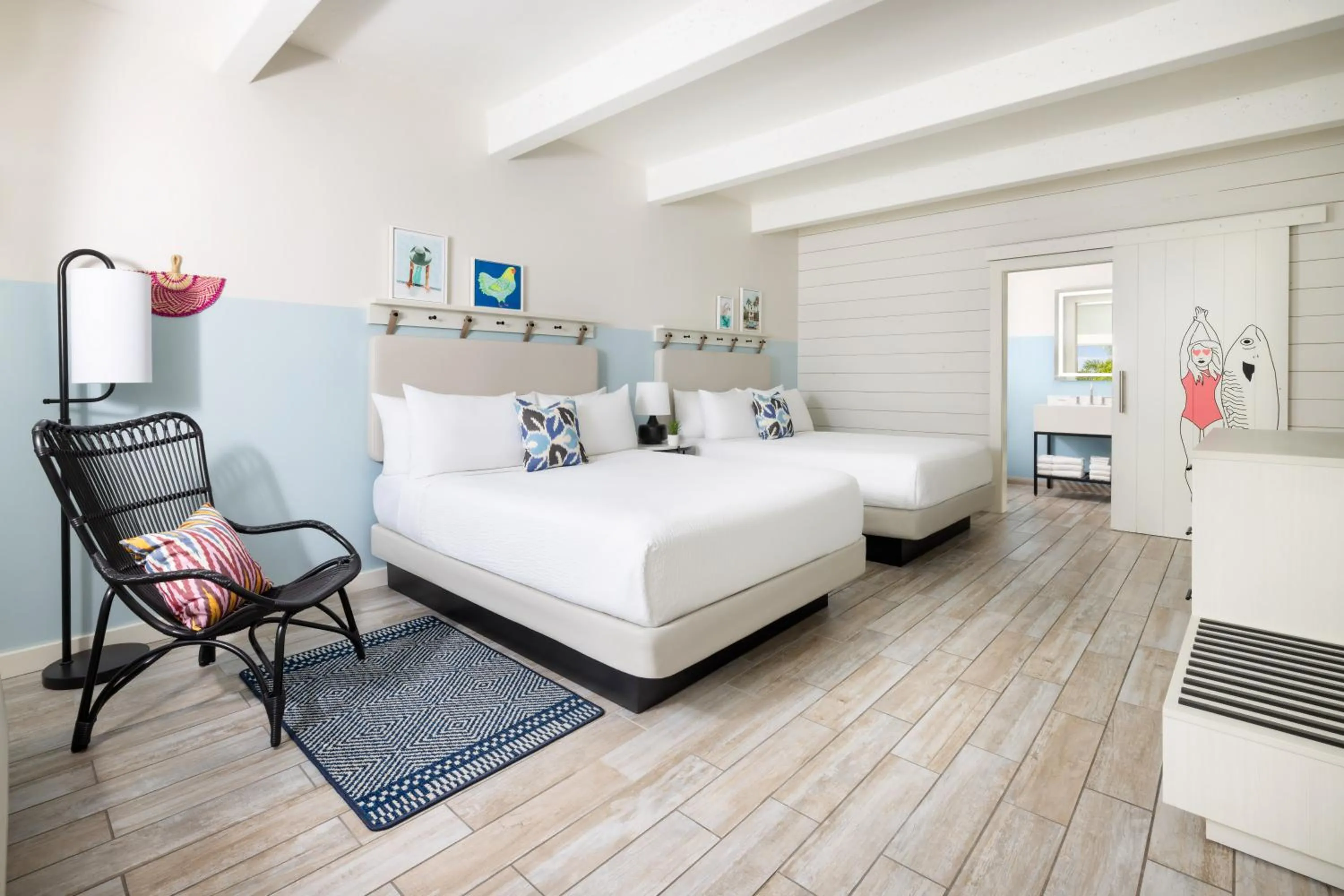 Queen Room with Two Queen Beds - Non-Smoking in Blue Flamingo Resort Key West