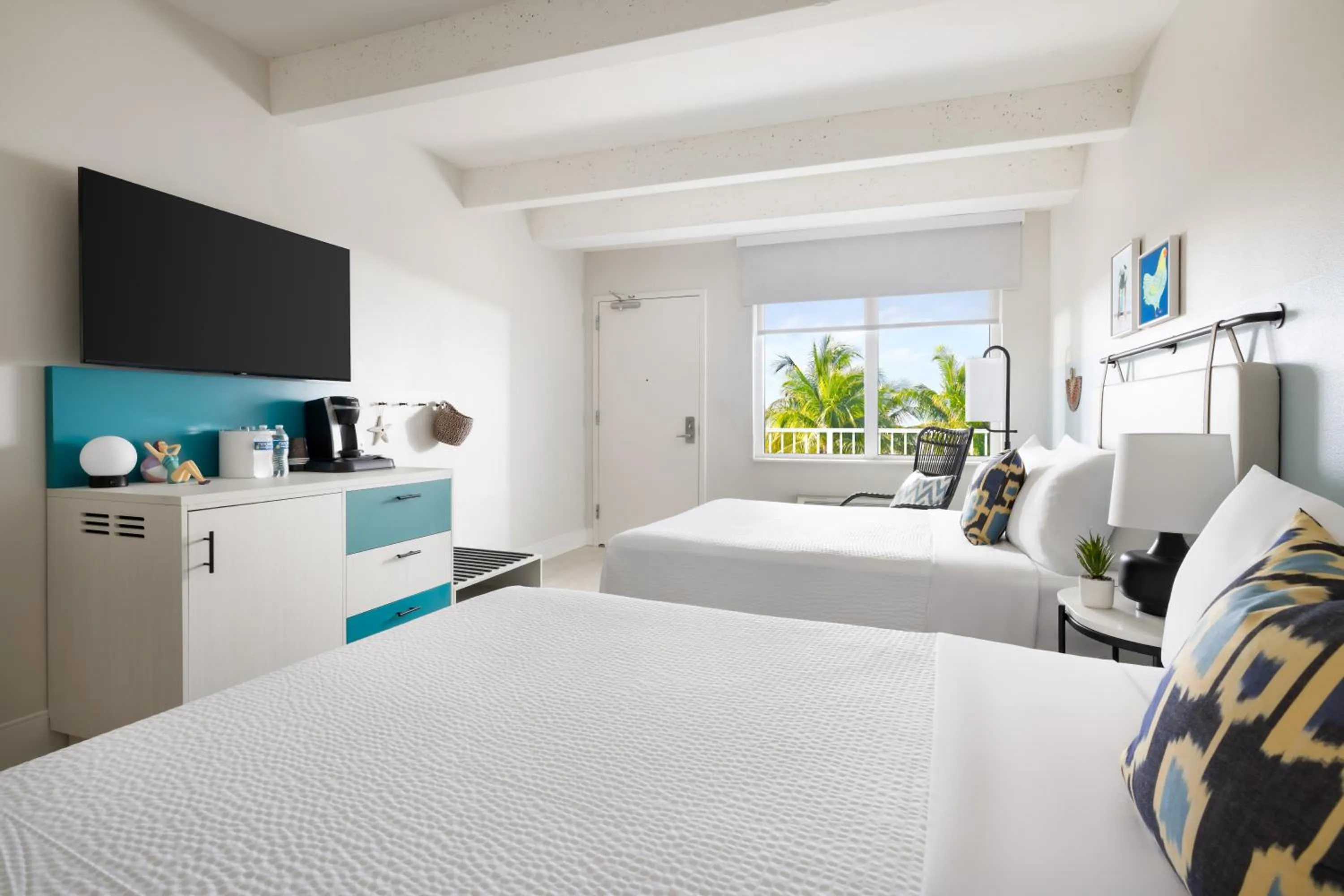 High Floor Island View Two Queen Beds in Blue Flamingo Resort Key West