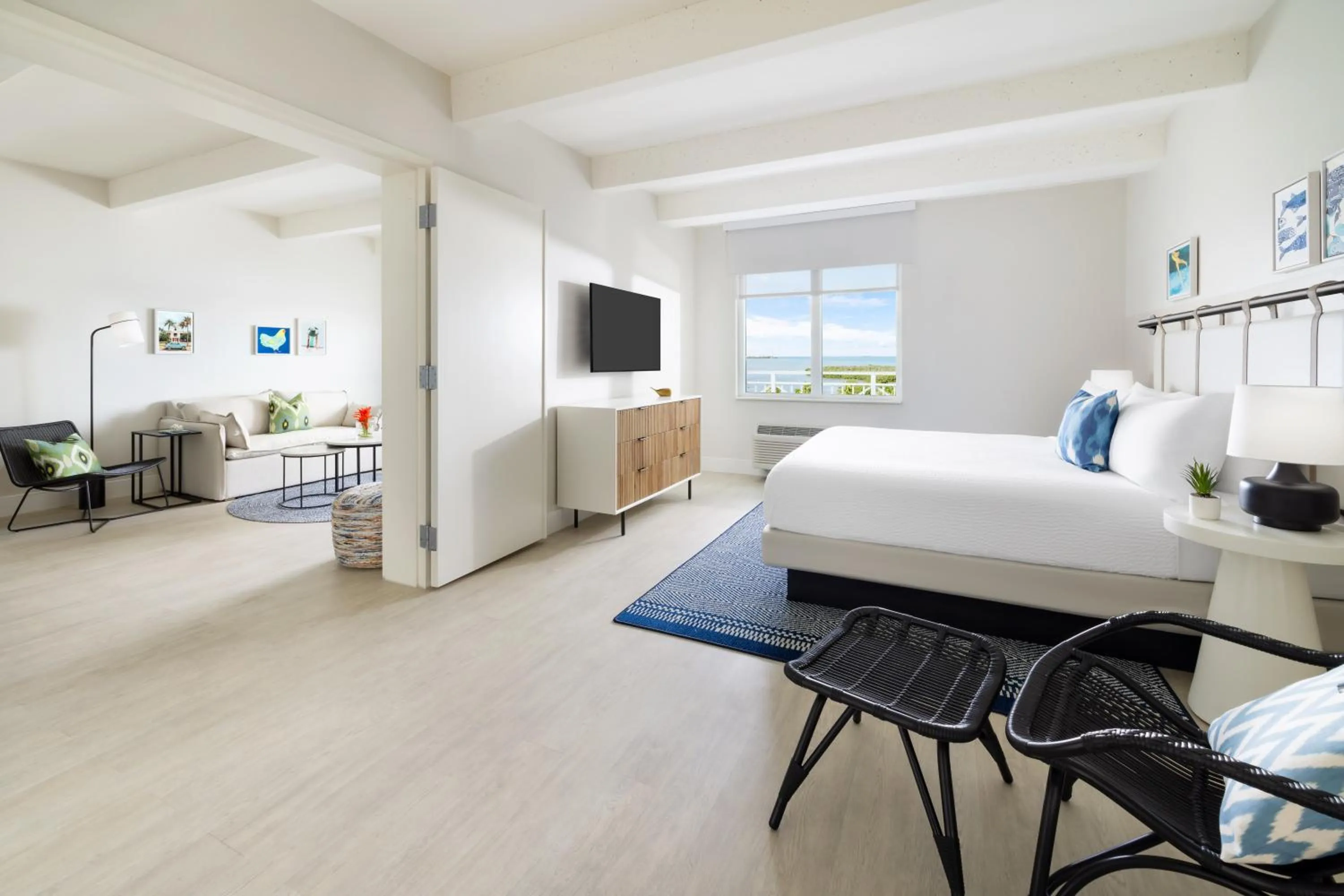 Ocean View One Bedroom Suite Hearing Accessible in Blue Flamingo Resort Key West