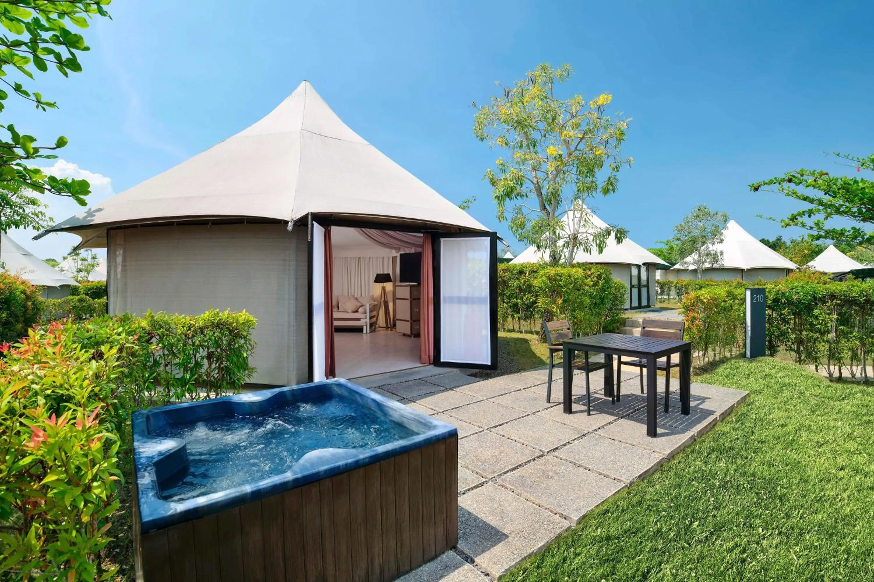 Tent, Guest Room, 1 King, Sofa Bed, Pool View, Whirlpool in Natra Bintan, a Tribute Portfolio Resort