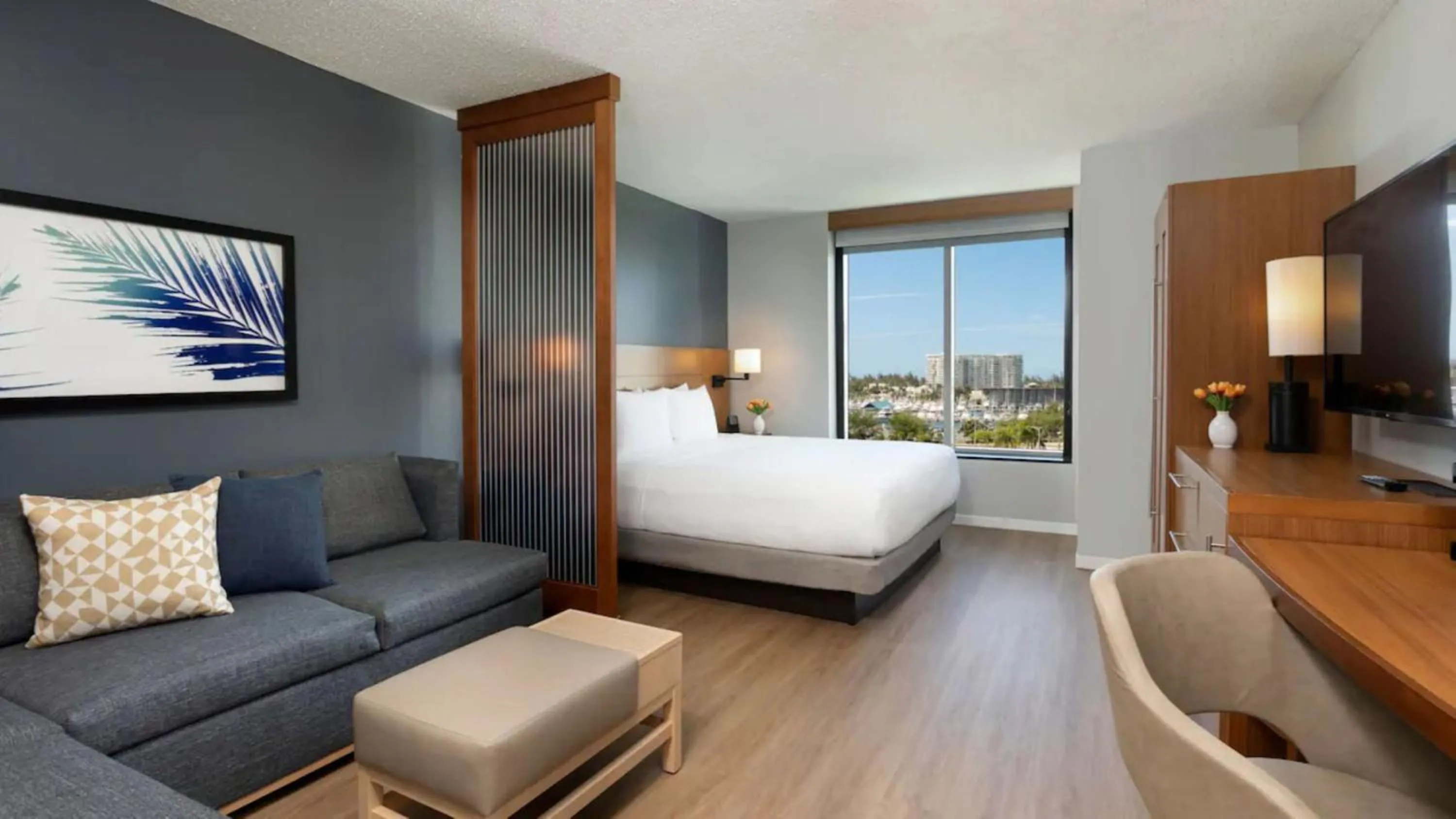 King Room with Sofa bed and Bay View in Hyatt Place San Juan