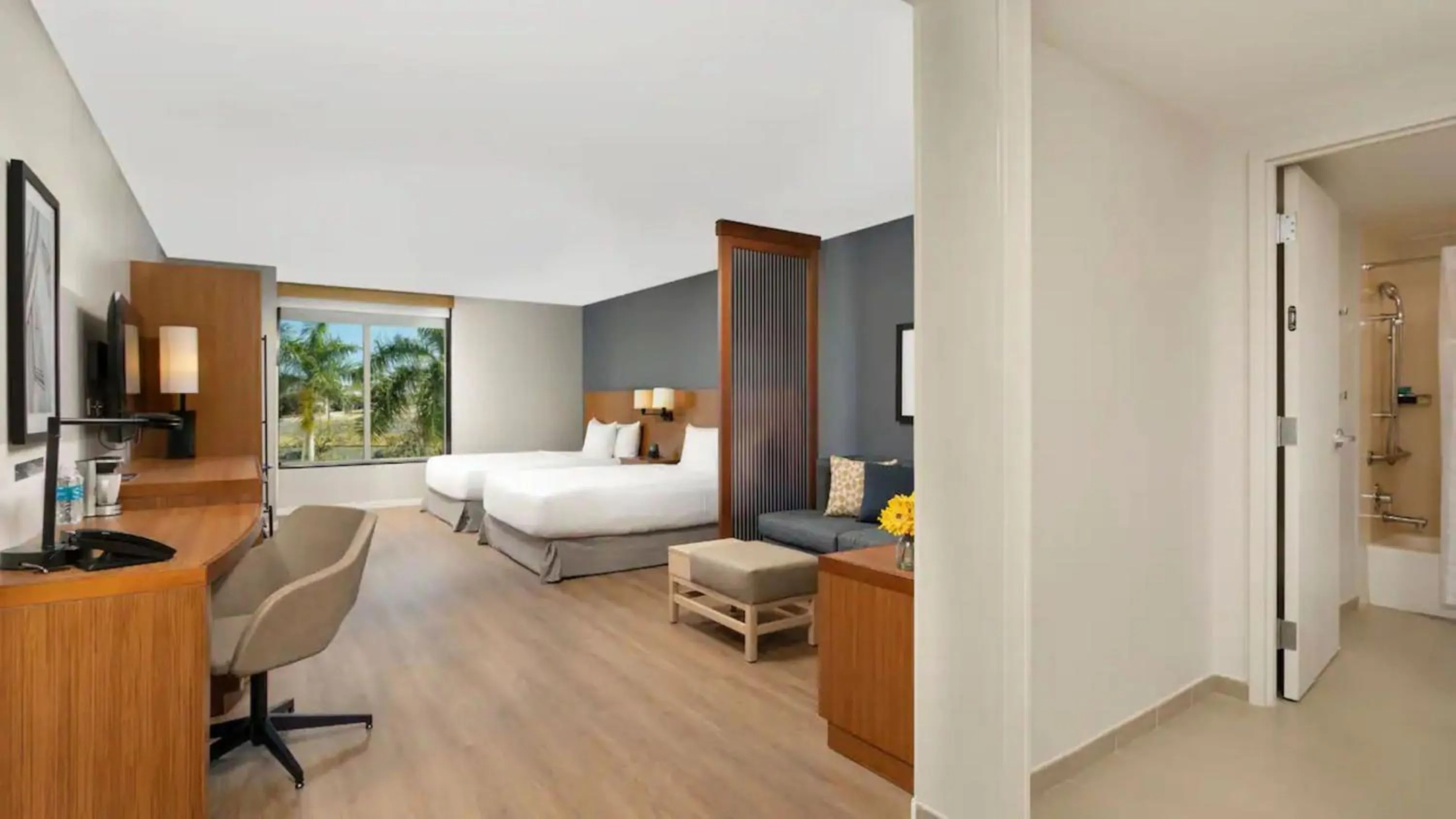 Queen Room with Two Queen Beds, Sofa Bed and Accessible Tub in Hyatt Place San Juan