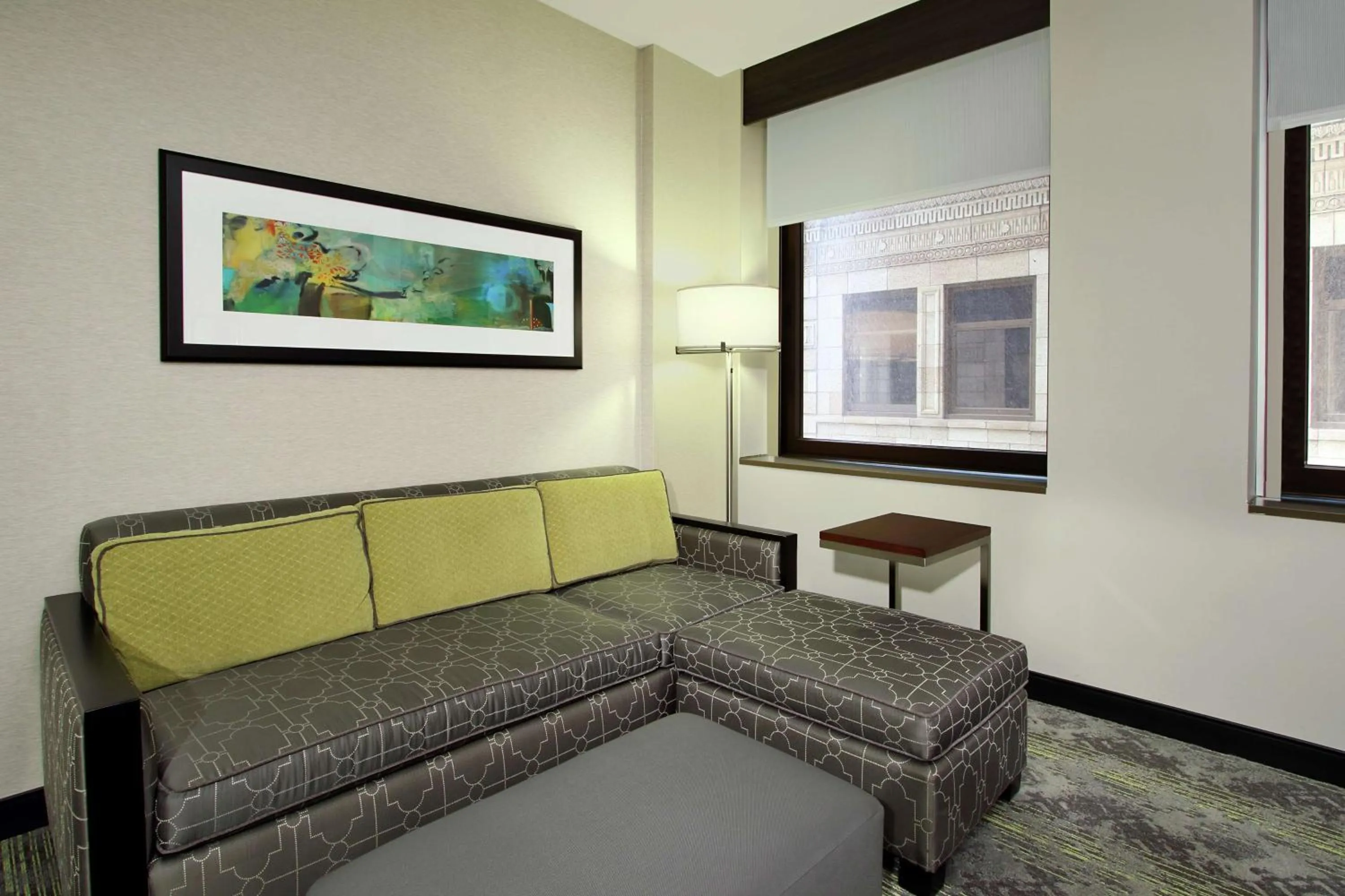 One-Bedroom King Suite with River View in Embassy Suites Pittsburgh-Downtown