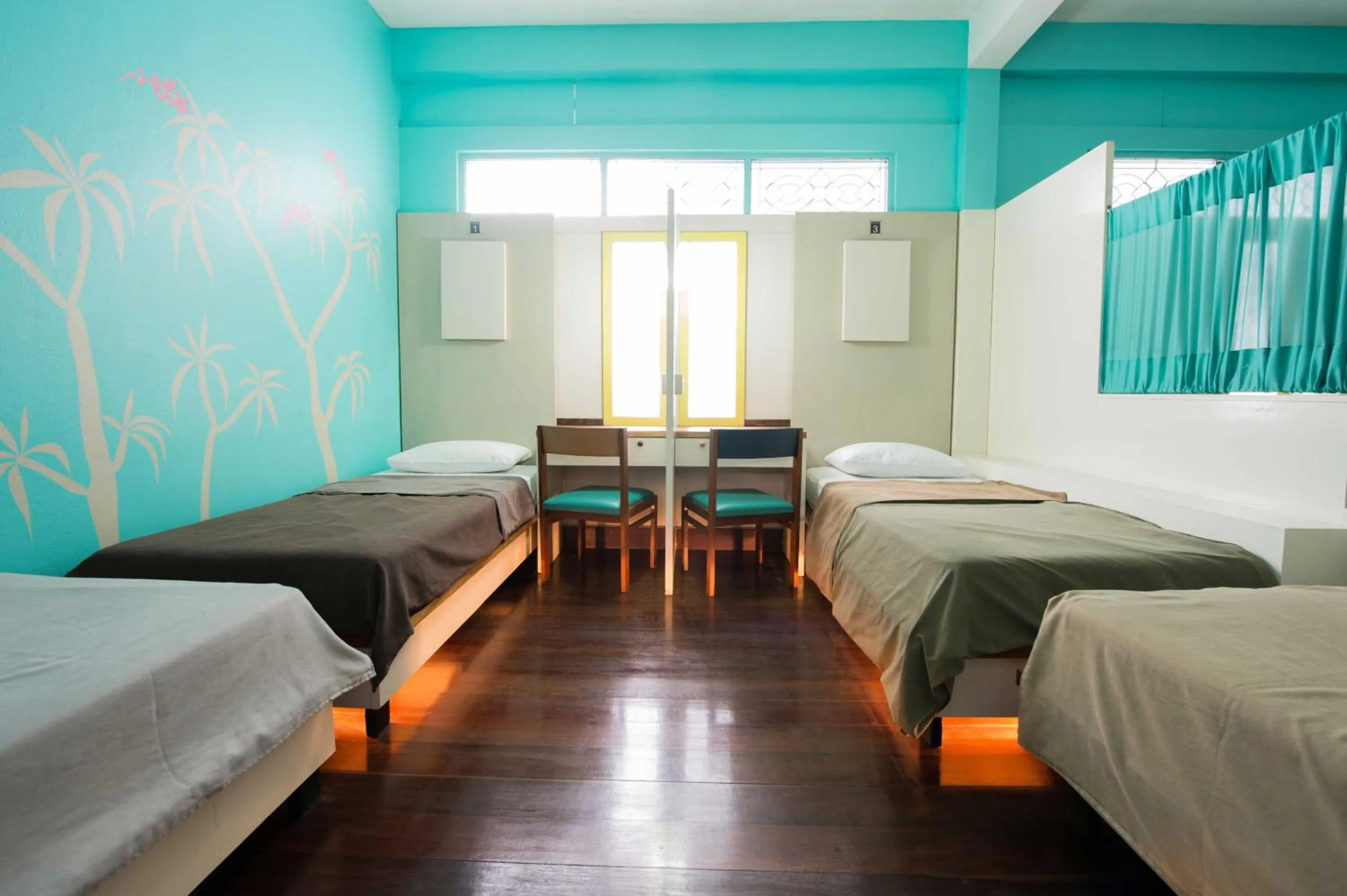 Single Bed in Female Dormitory Room in 60 Blue House