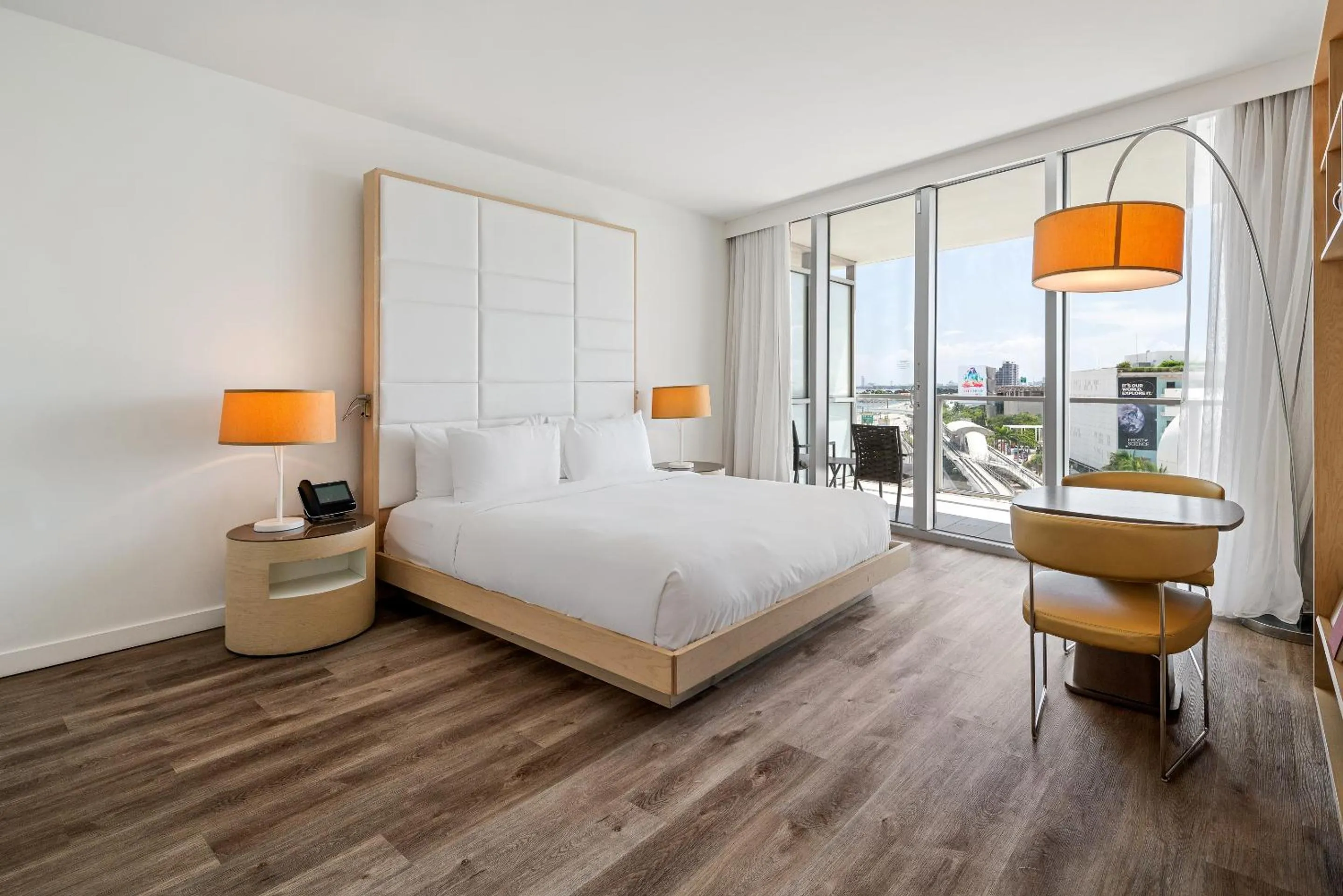 Bay View King with Balcony in The Grayson Hotel Miami Downtown