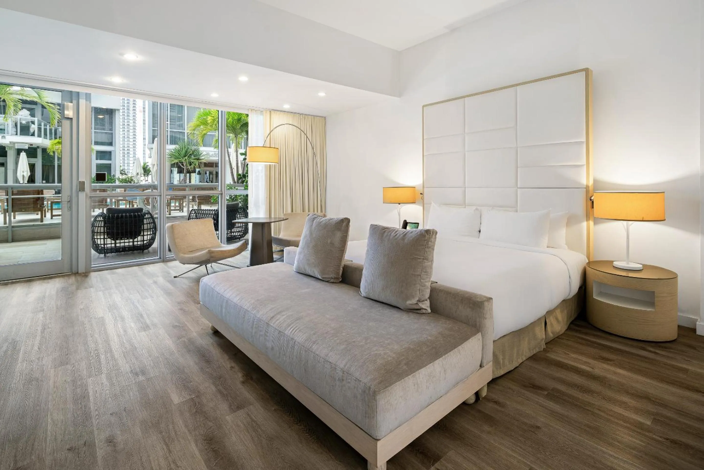 Pool View King with Terrace in The Grayson Hotel Miami Downtown