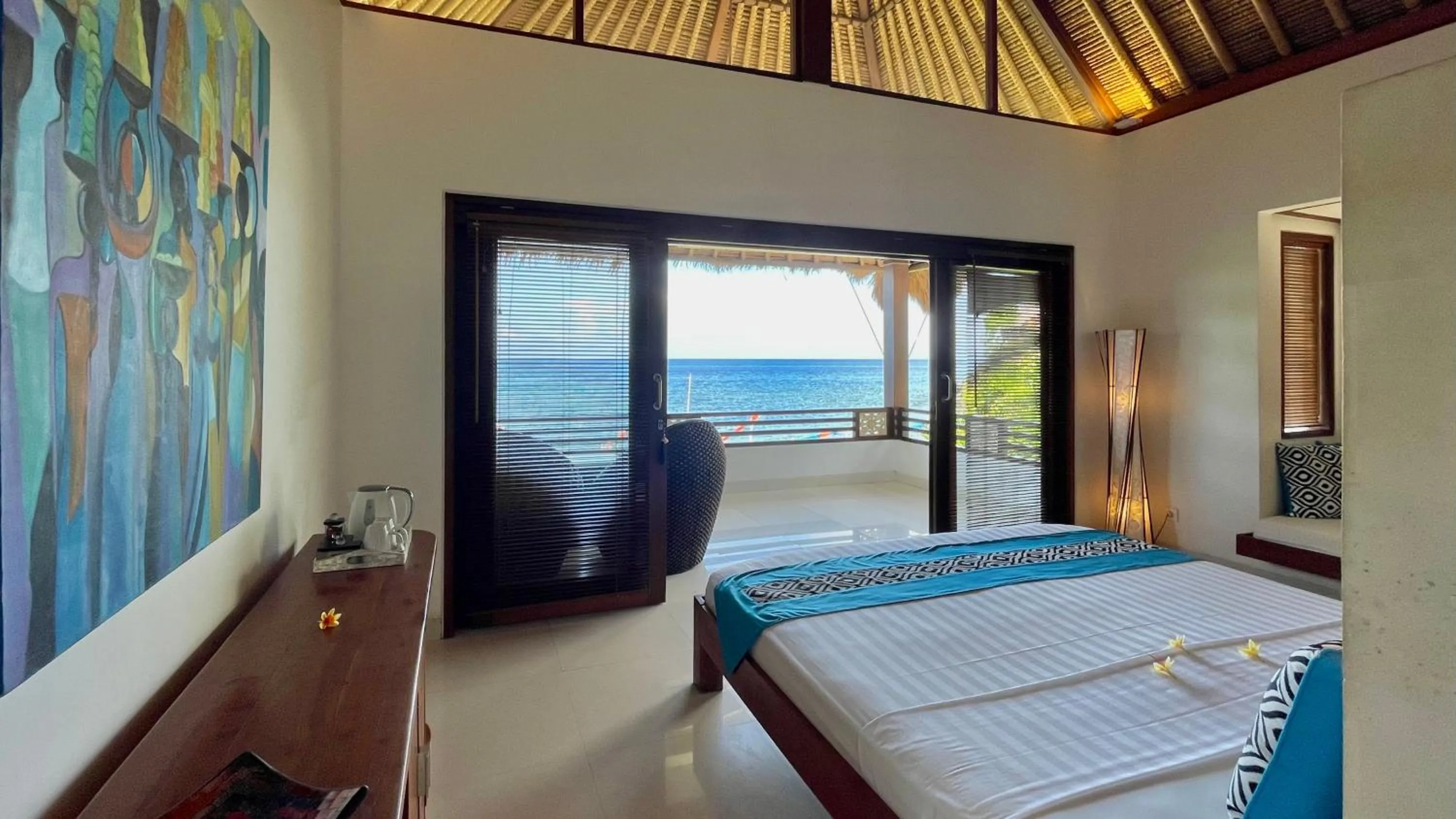 Beach view Deluxe room in Palm Garden Amed Beach & Spa Resort Bali