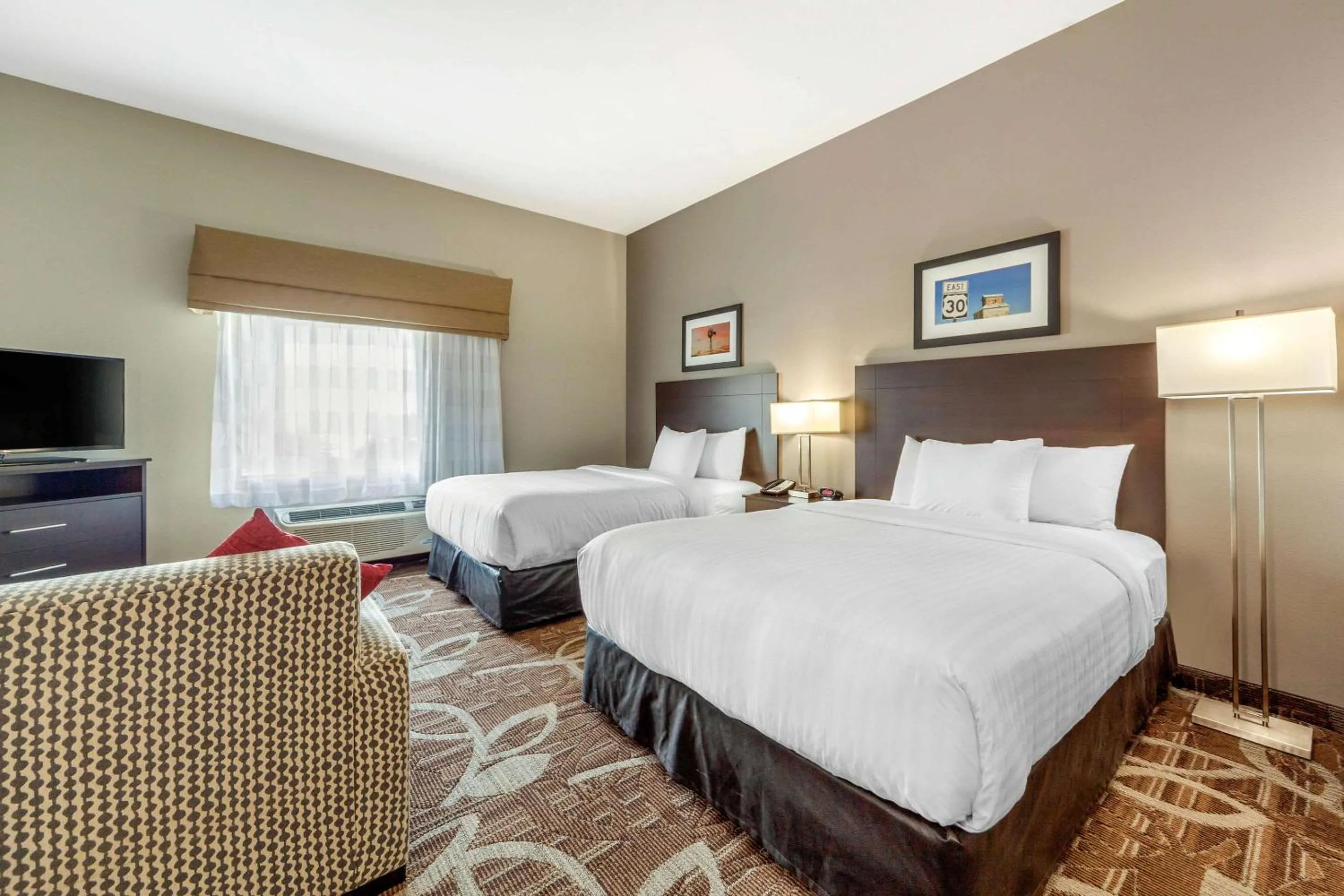 Queen Suite with Two Queen Beds and Sofa Bed in MainStay Suites Lincoln University Area