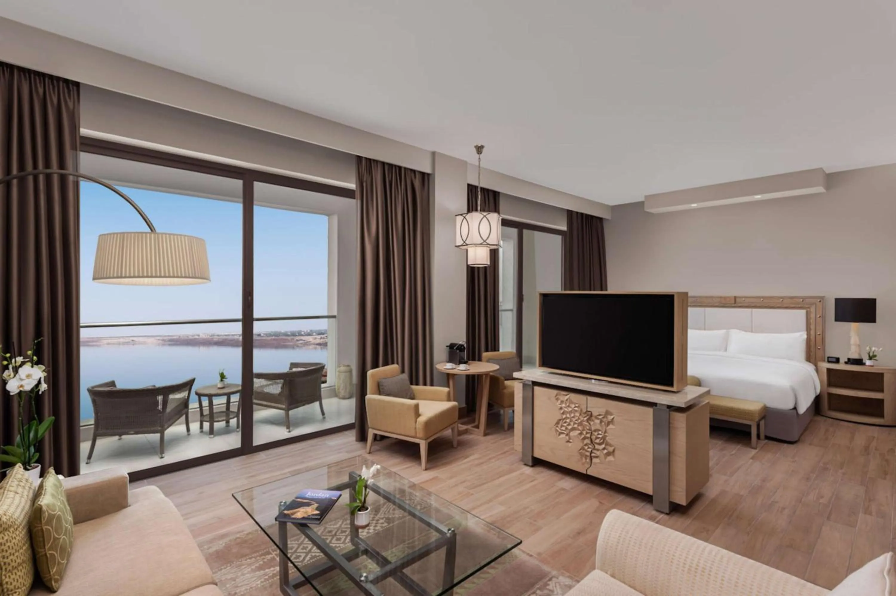 Junior King Suite with Sea View in Hilton Dead Sea Resort & Spa