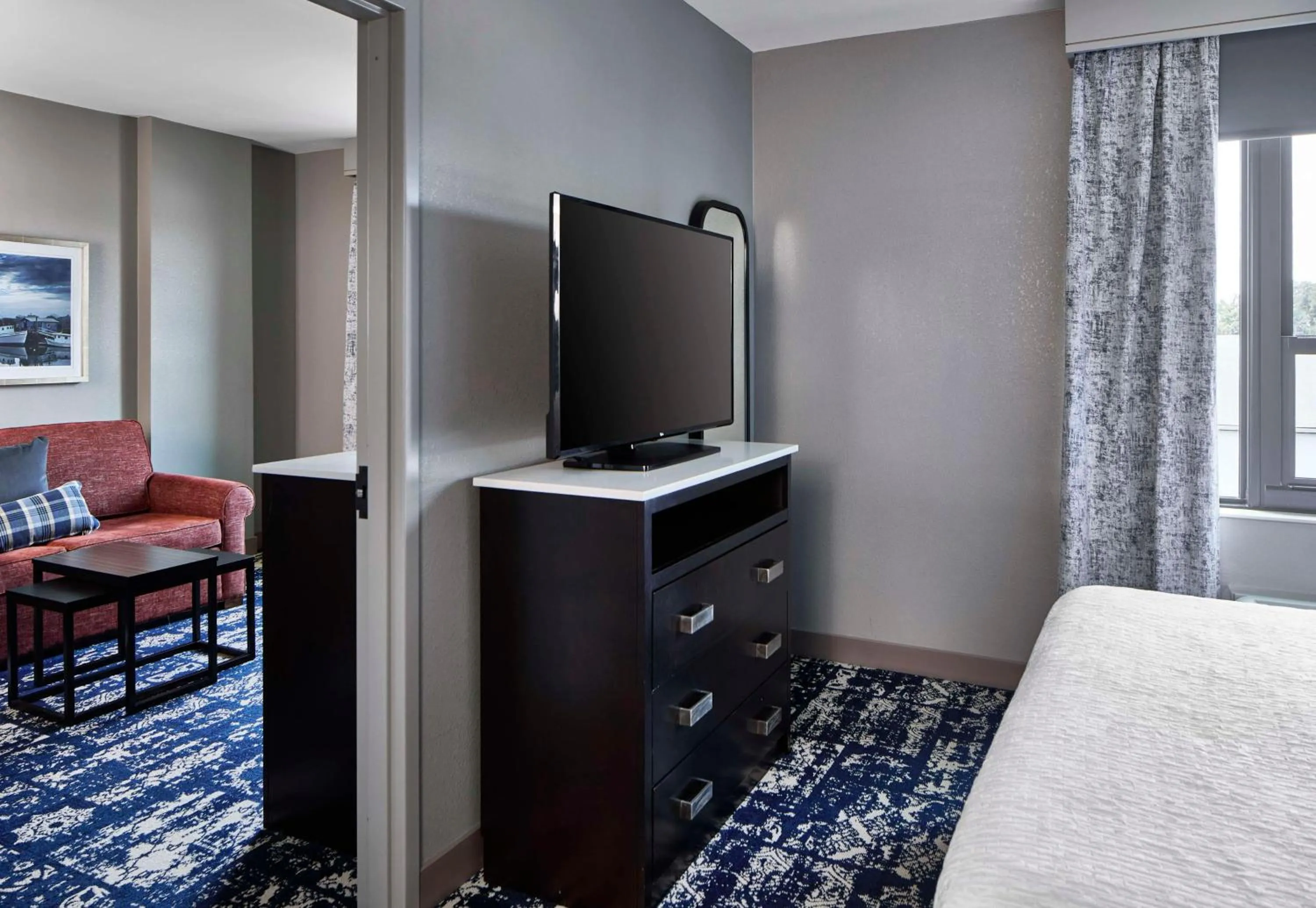 One-Bedroom King Suite with City View in Homewood Suites Savannah Historic District/Riverfront