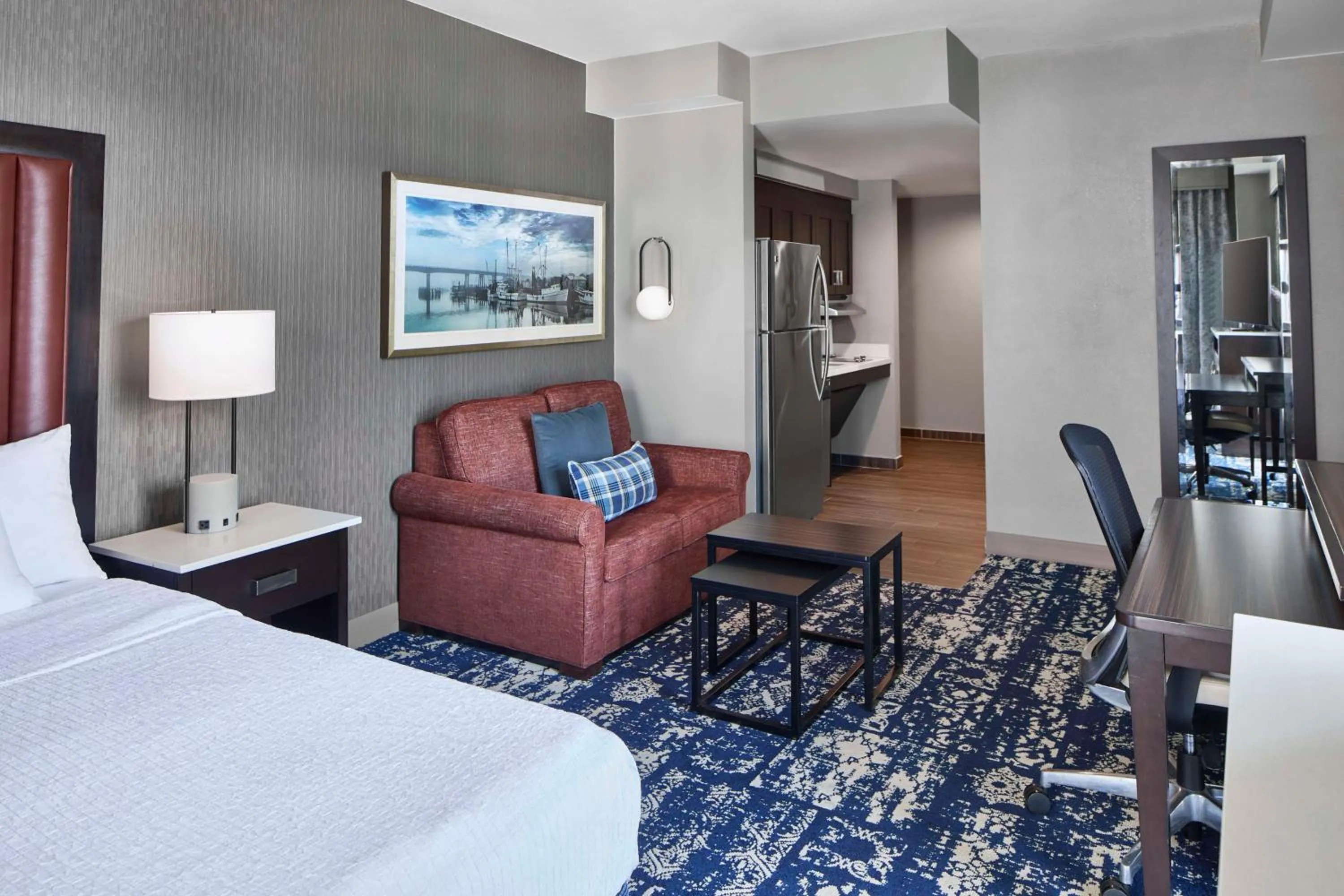 Queen Studio with City View - Mobility Accessible in Homewood Suites Savannah Historic District/Riverfront