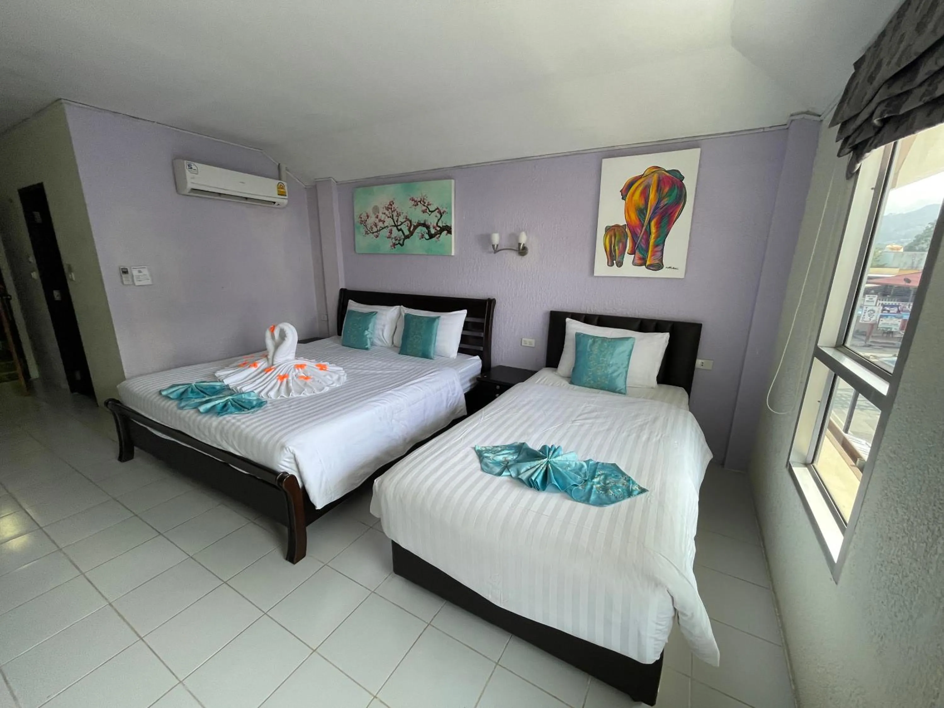 Triple Room with City View in Samui Green Hotel