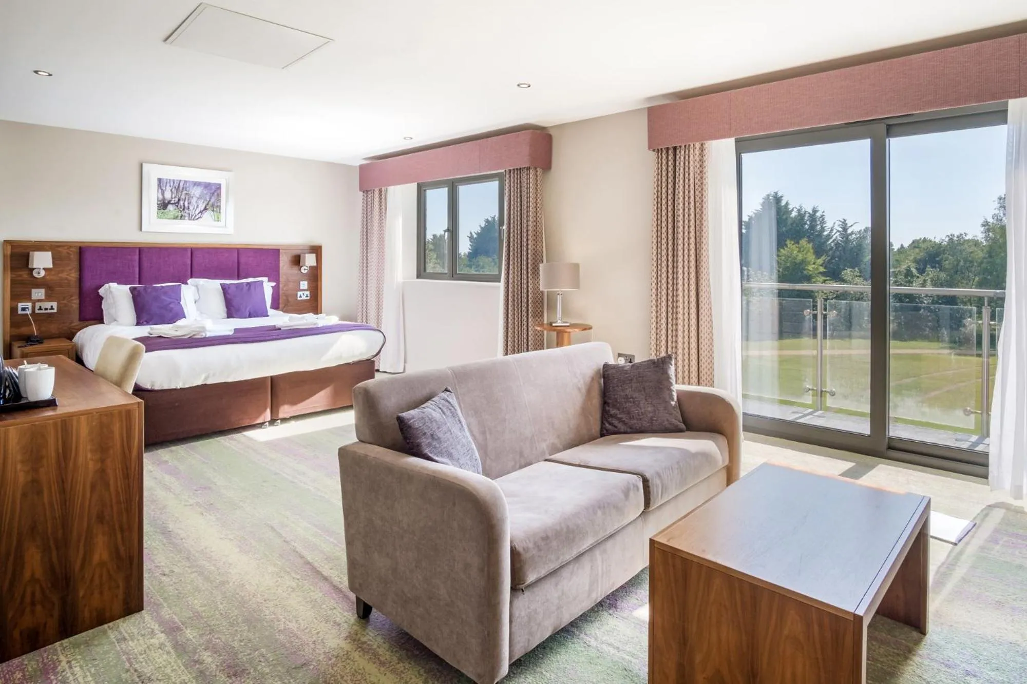 Grand Double Room with Golf View in Cotswolds Hotel & Spa