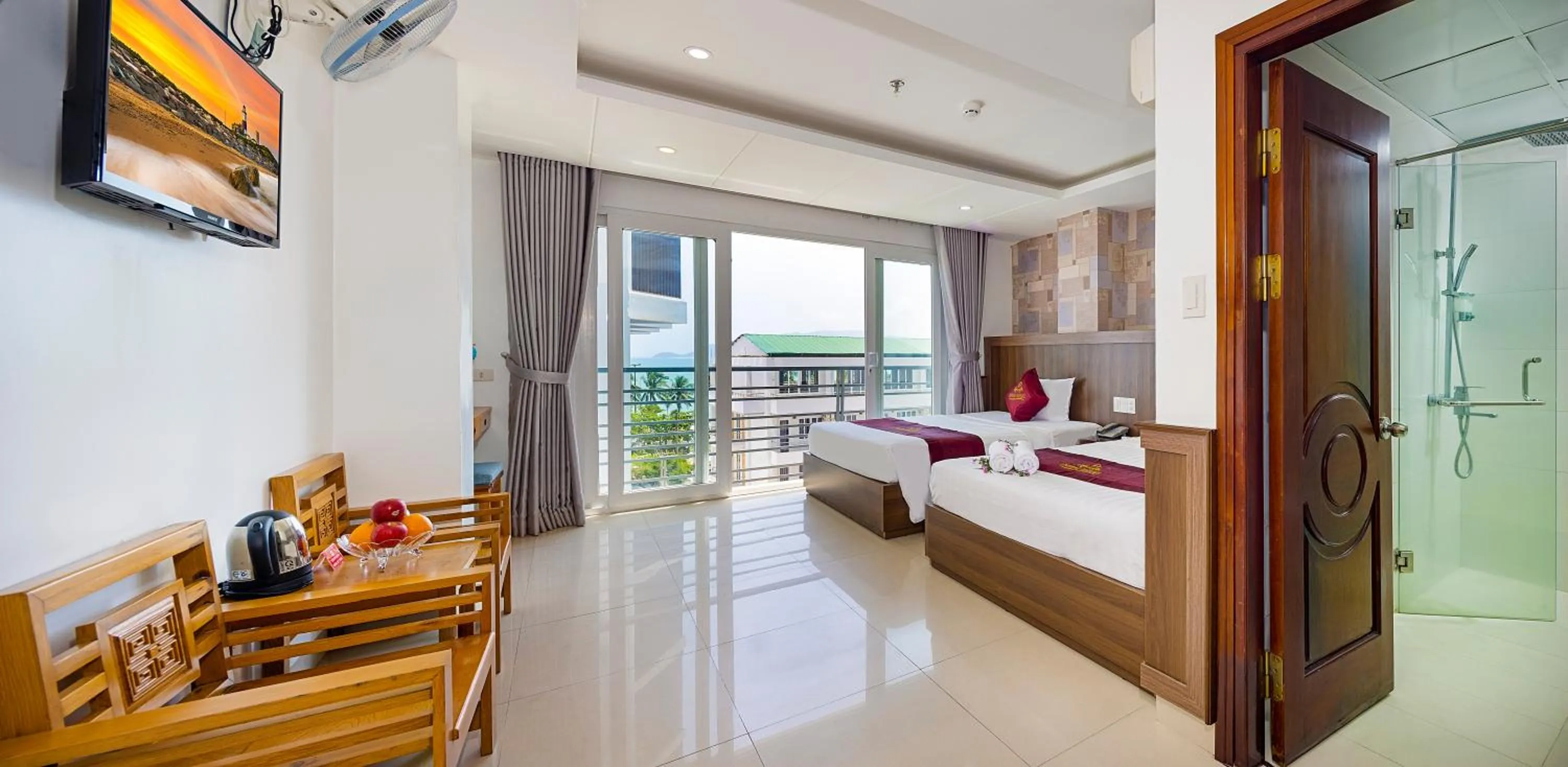 Family Room with Balcony in Dubai Nha Trang Hotel managed by HT