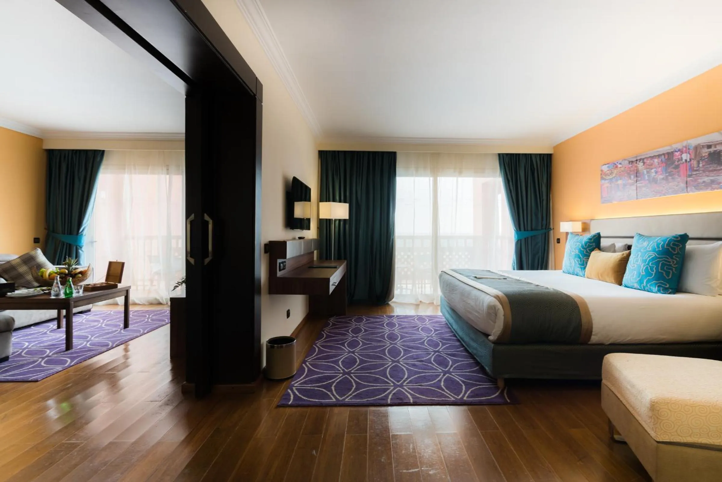 Prestige Suite Jaccuzi Two Double Rooms With Pool View in Savoy Le Grand Hotel Marrakech